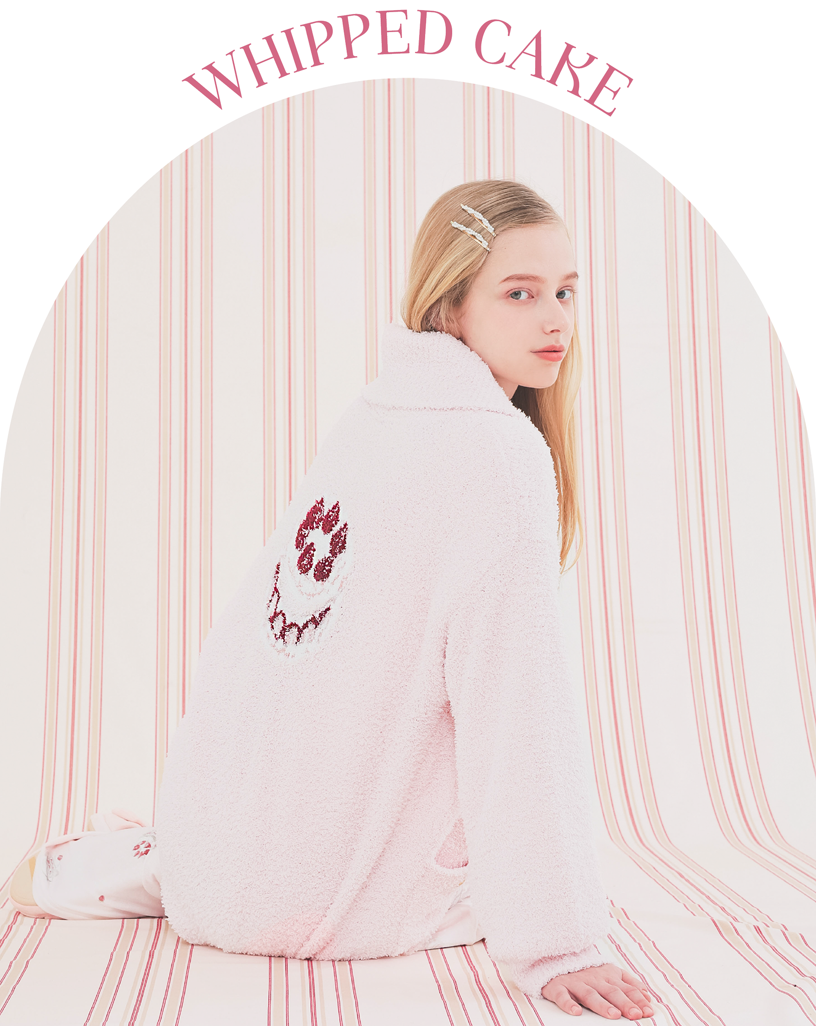 モールニットポップコーン&ケーキカーディガン