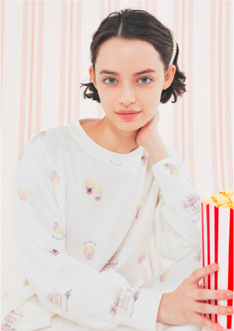 エアーニットハッピーポップコーン セットアップ