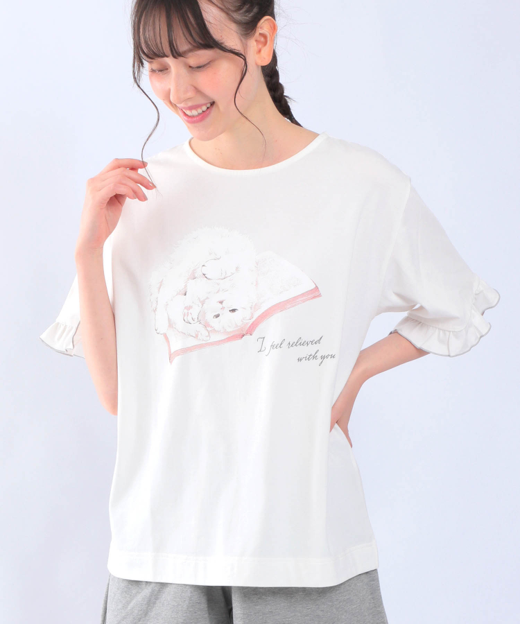 コットンチンチラシルバーショートパンツセット