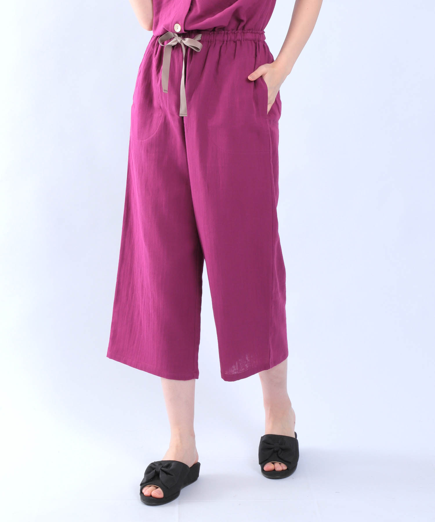 ダブルガーゼ刺繍セットアップ_パジャマ&ルームウェア-セットアップ_パープル_9