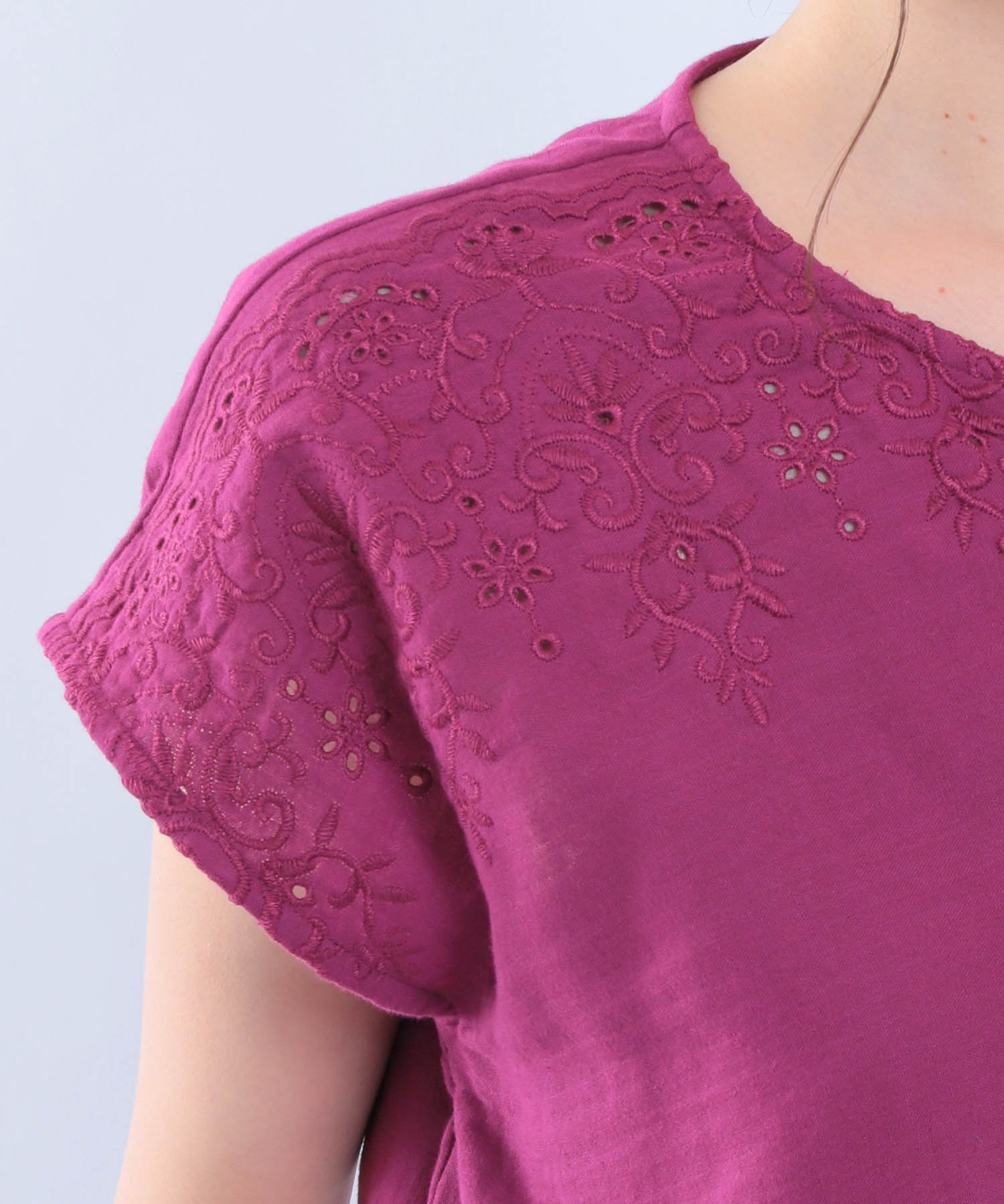 ダブルガーゼ刺繍セットアップ_パジャマ&ルームウェア-セットアップ_パープル_6