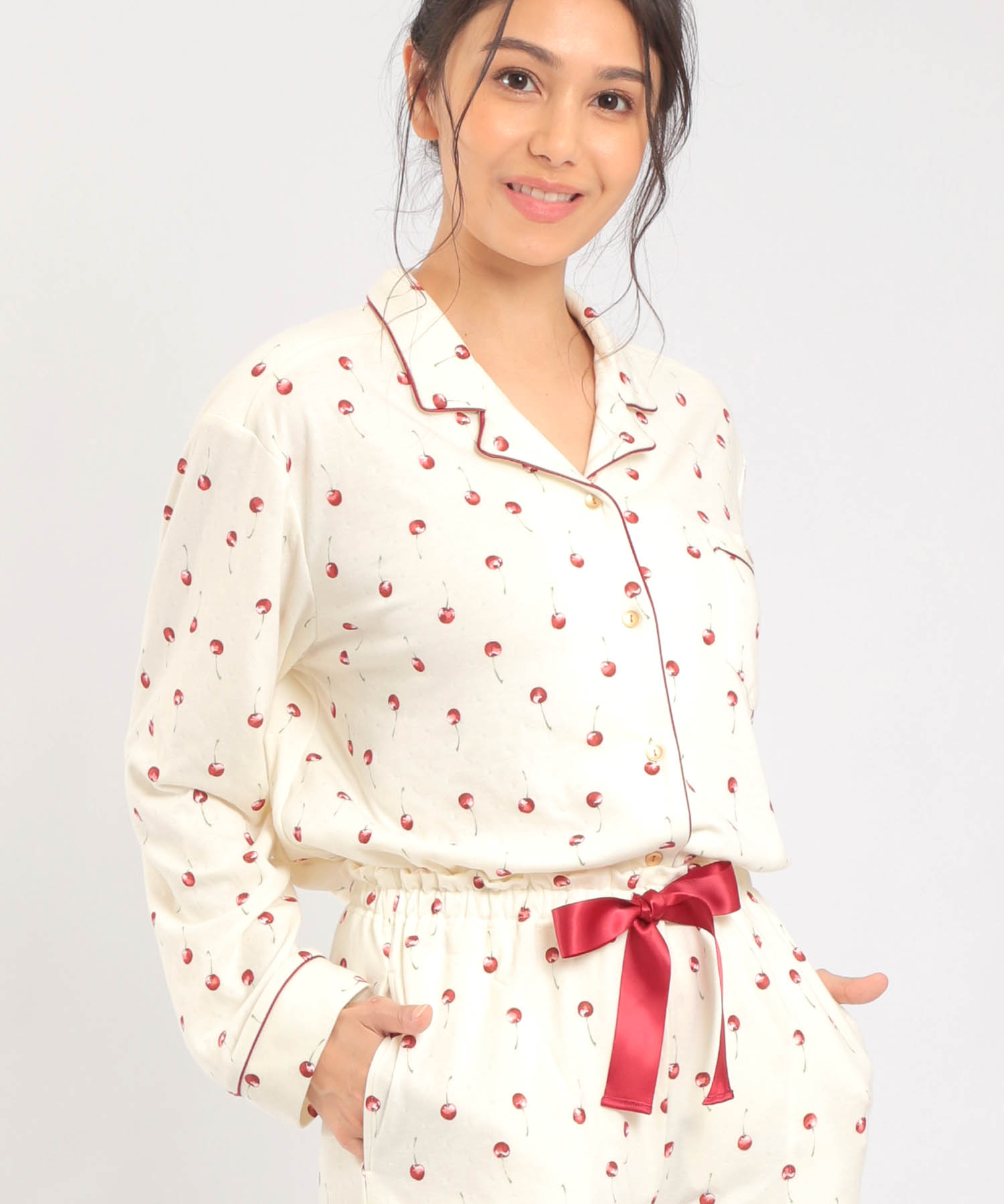 herlipto Cherry Pattern PJ Set チェリー パジャマレディース - パジャマ