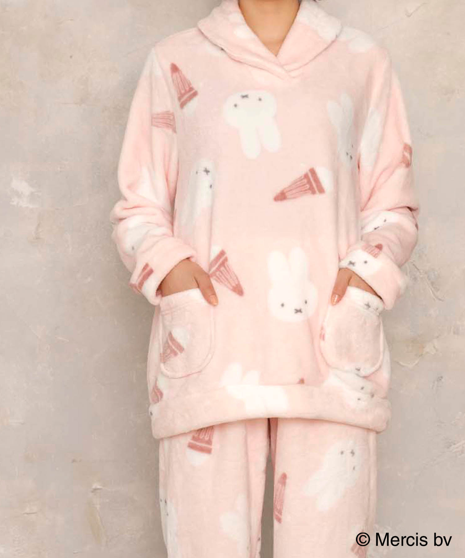 ｍiffy×moontan For Pink Label ミッフィー パジャマ ルームウェア