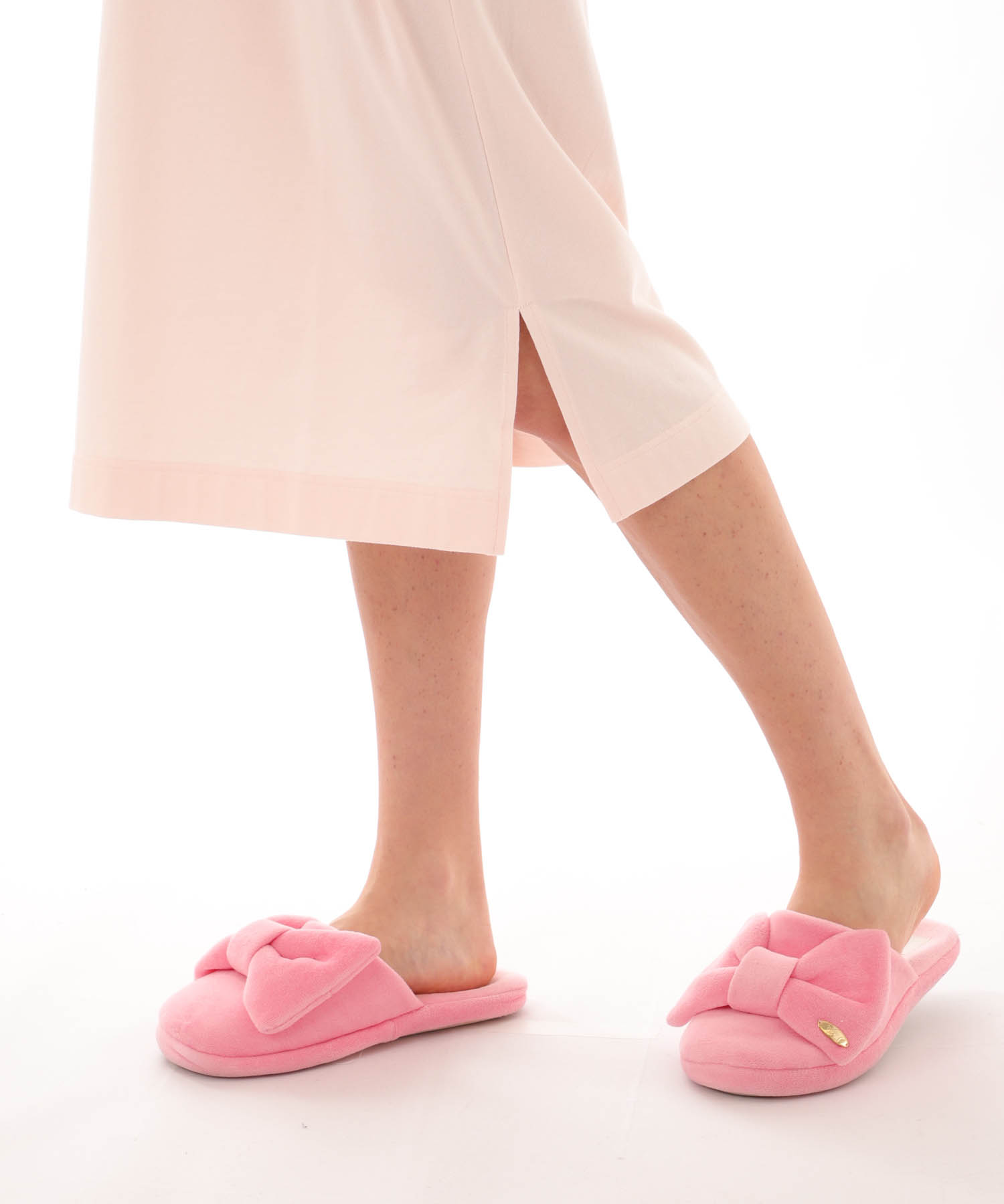 コットンベア天竺パンダワンピース_パジャマ&ルームウェア-ワンピース・ネグリジェ_ピンク_4