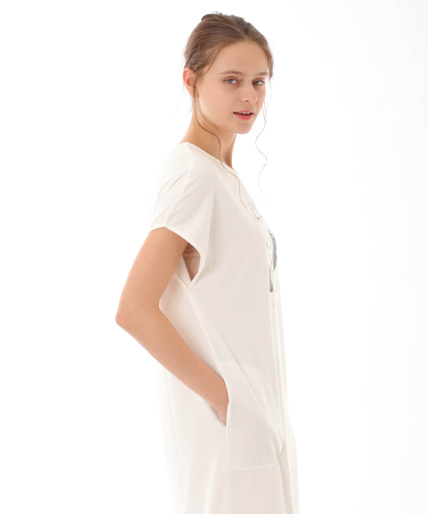 コットンベア天竺パンダワンピース_パジャマ&ルームウェア-ワンピース・ネグリジェ_ホワイト_5