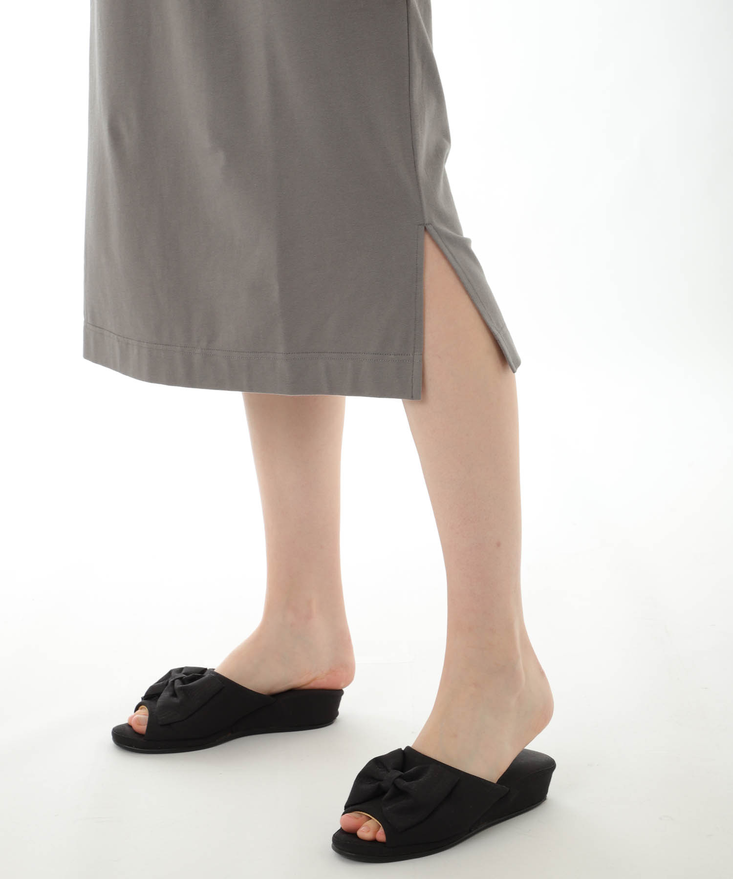 コットンベア天竺パンダワンピース_パジャマ&ルームウェア-ワンピース・ネグリジェ_グレー_7