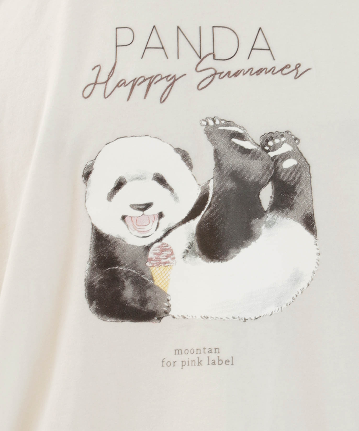 コットンベア天竺パンダ メンズルームウェア_パジャマ&ルームウェア-セットアップ_ホワイト_2