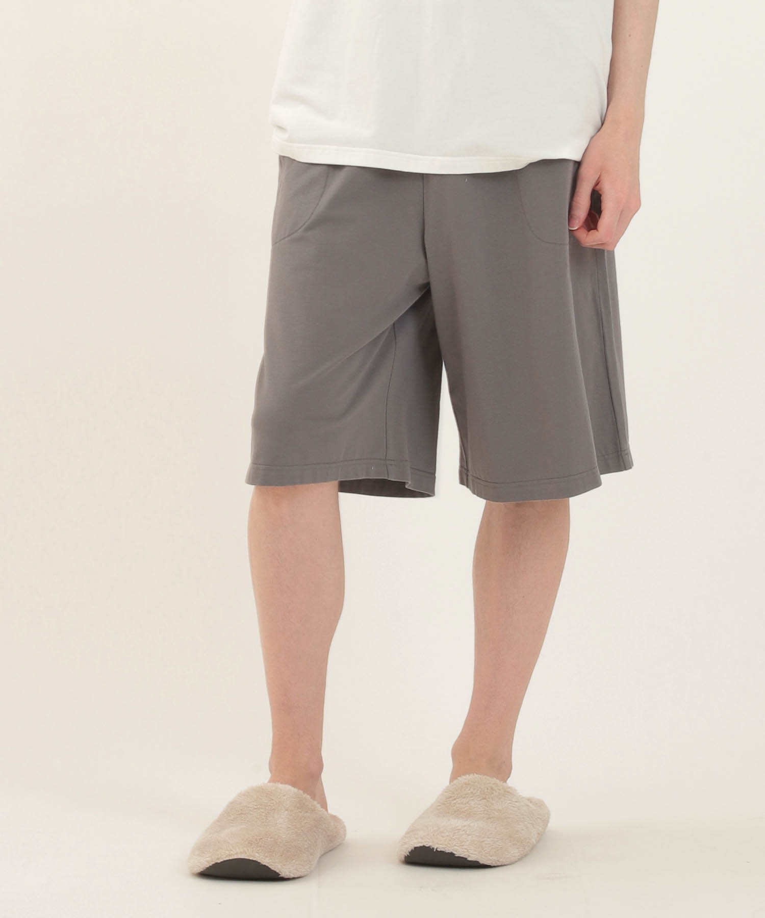 コットンベア天竺パンダ メンズルームウェア_パジャマ&ルームウェア-セットアップ_ホワイト_3