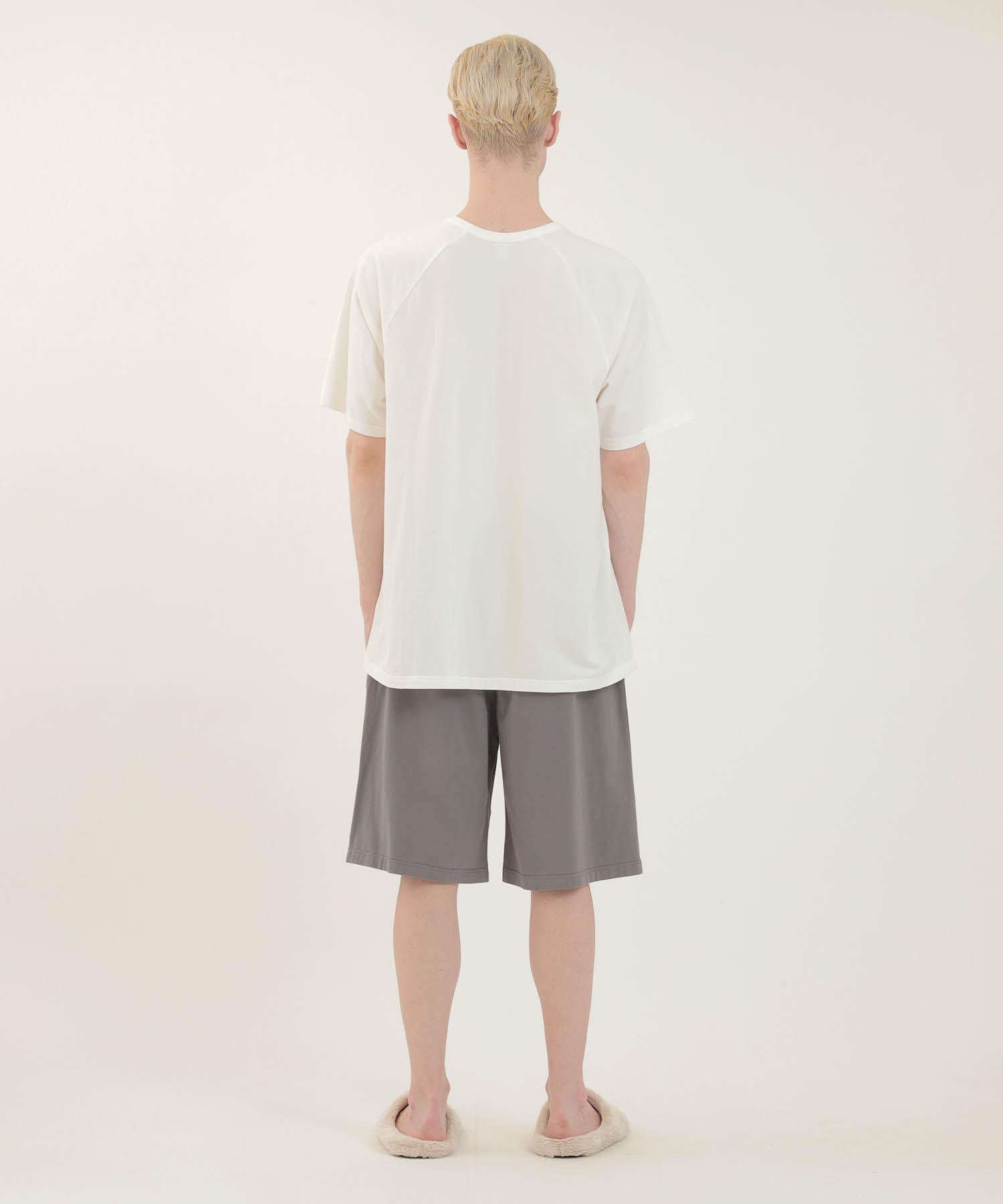 コットンベア天竺パンダ メンズルームウェア_パジャマ&ルームウェア-セットアップ_ホワイト_4