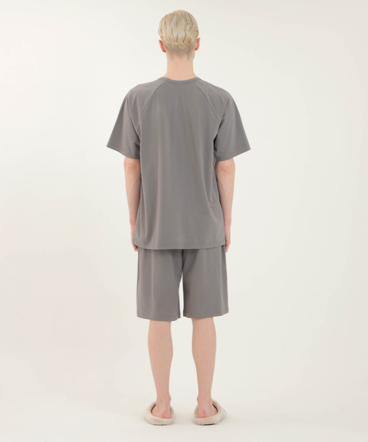 コットンベア天竺パンダ メンズルームウェア_パジャマ&ルームウェア-セットアップ_グレー_5