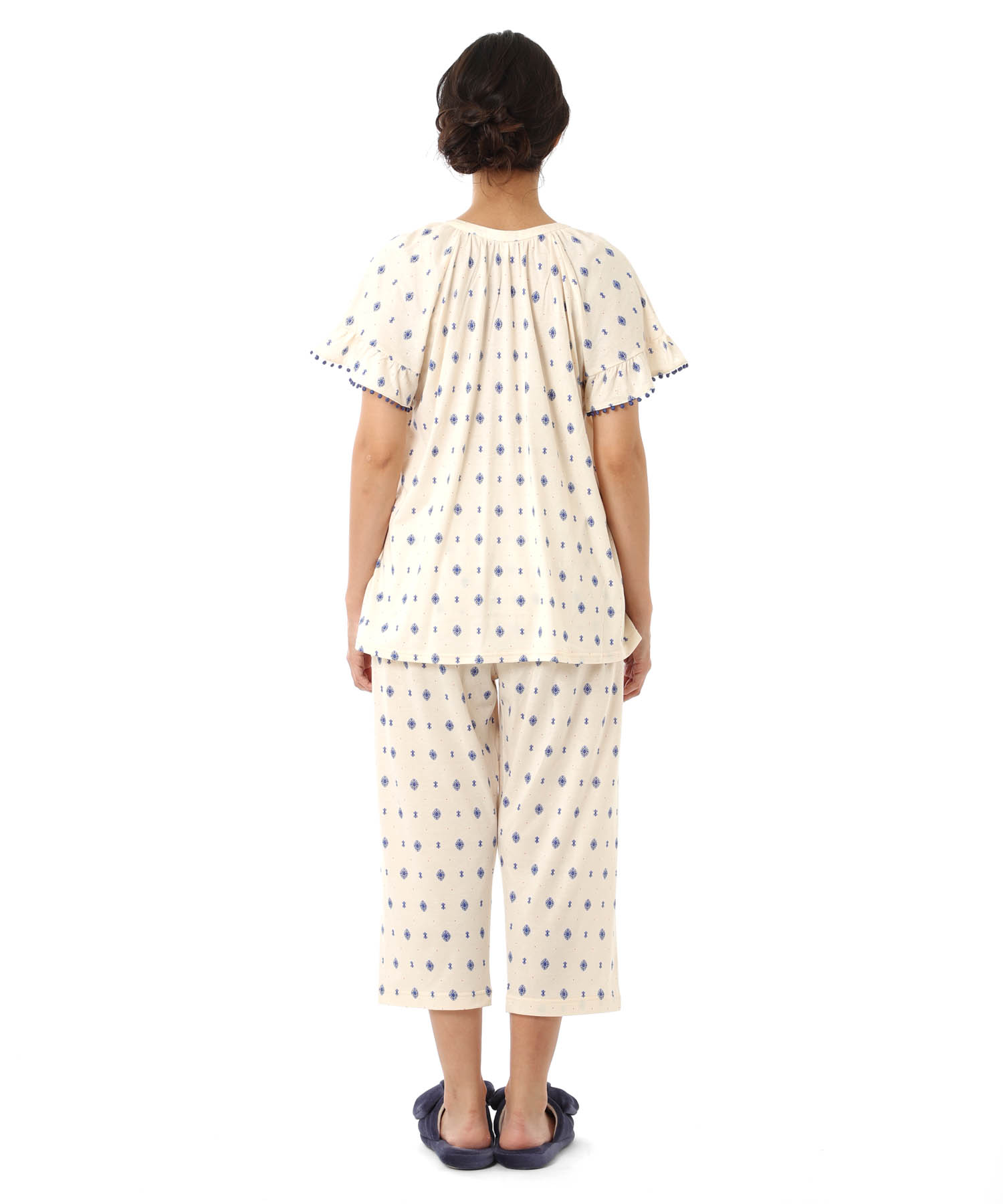 綿テンセル プティークレストセットアップ_パジャマ&ルームウェア-セットアップ_ホワイト_6