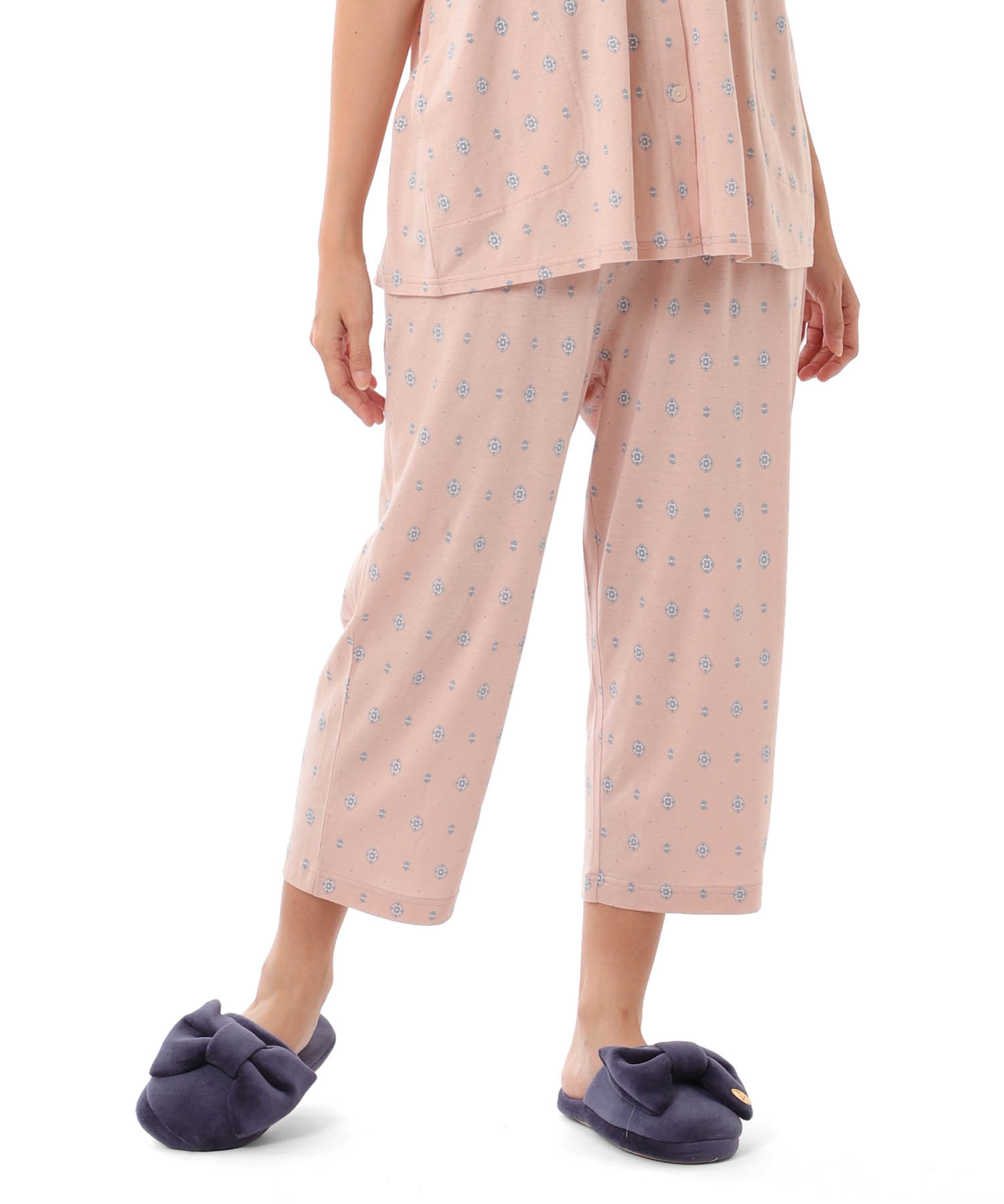 綿テンセル プティークレストセットアップ_パジャマ&ルームウェア-セットアップ_ピンク_5