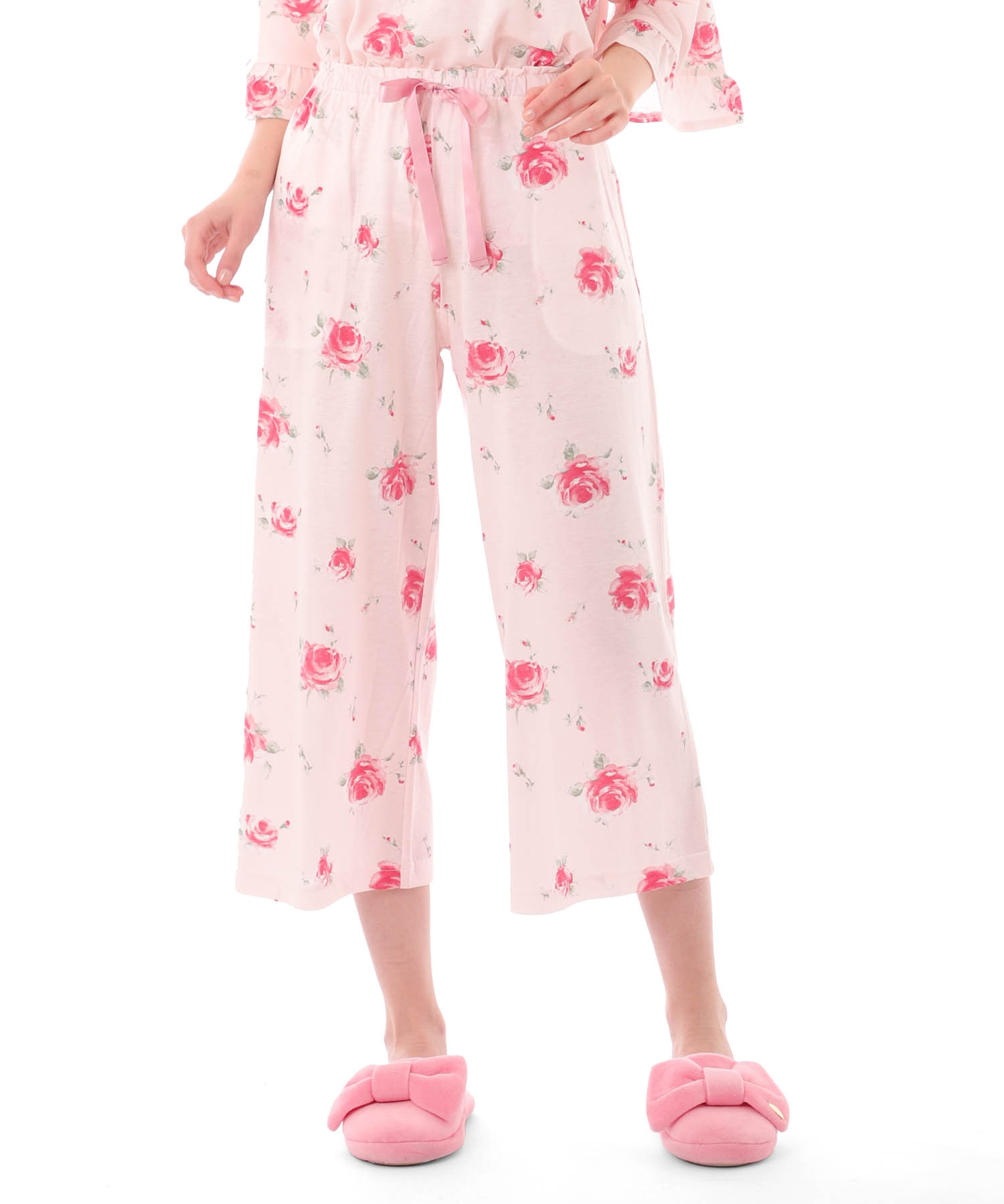 綿テンセルロージーローズセットアップ_パジャマ&ルームウェア-セットアップ_ピンク_6