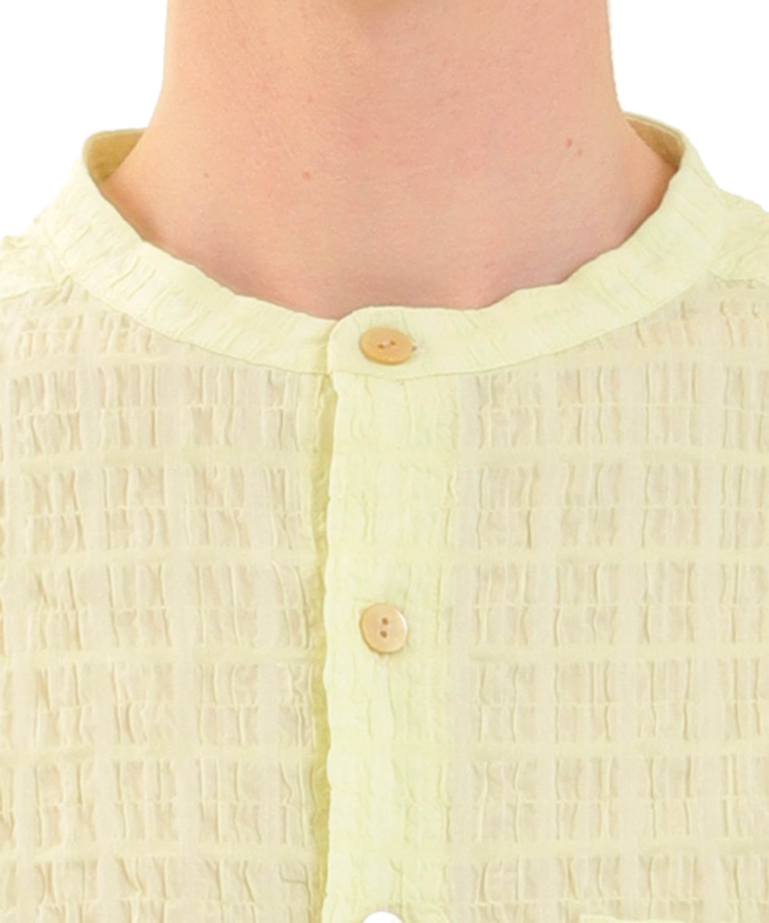 変わり織りシャーリングメンズパジャマ_パジャマ&ルームウェア-セットアップ_グリーン_2