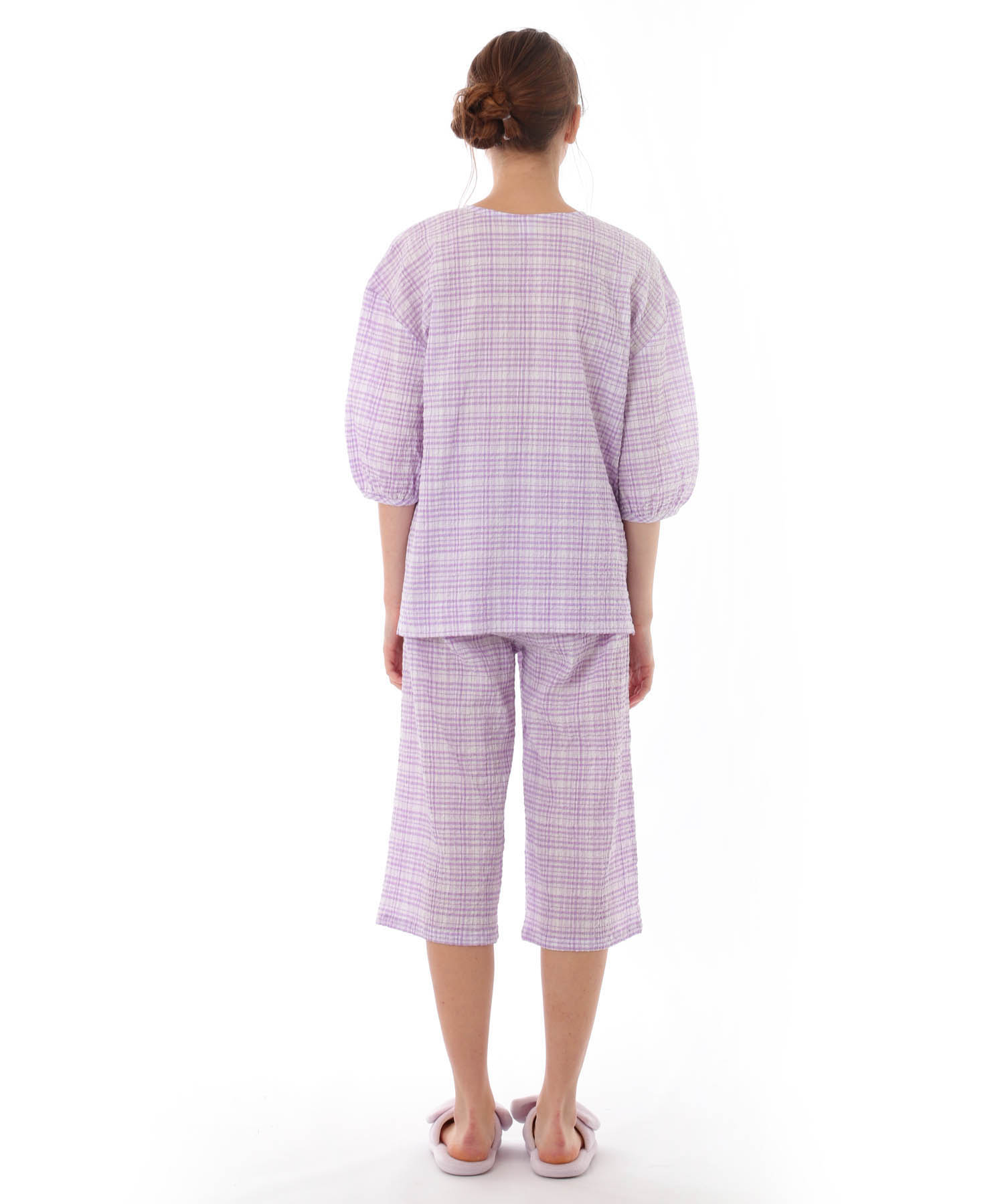 コットンクリンクルセットアップ_パジャマ&ルームウェア-セットアップ_パープル_7