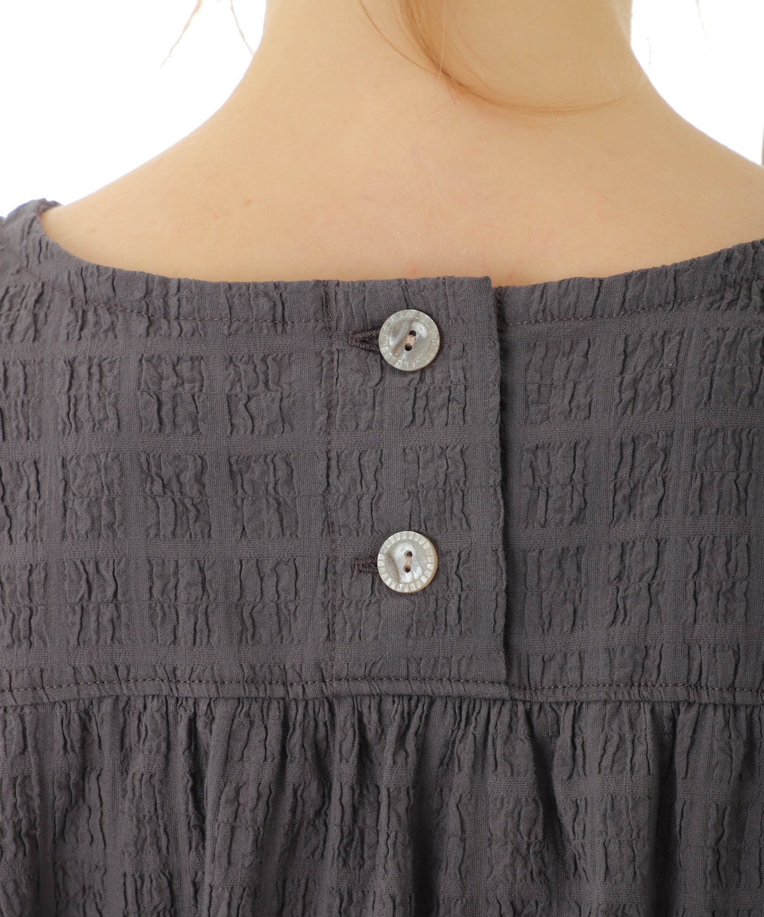 変わり織りシャーリングセットアップ_パジャマ&ルームウェア-セットアップ_グレー_9