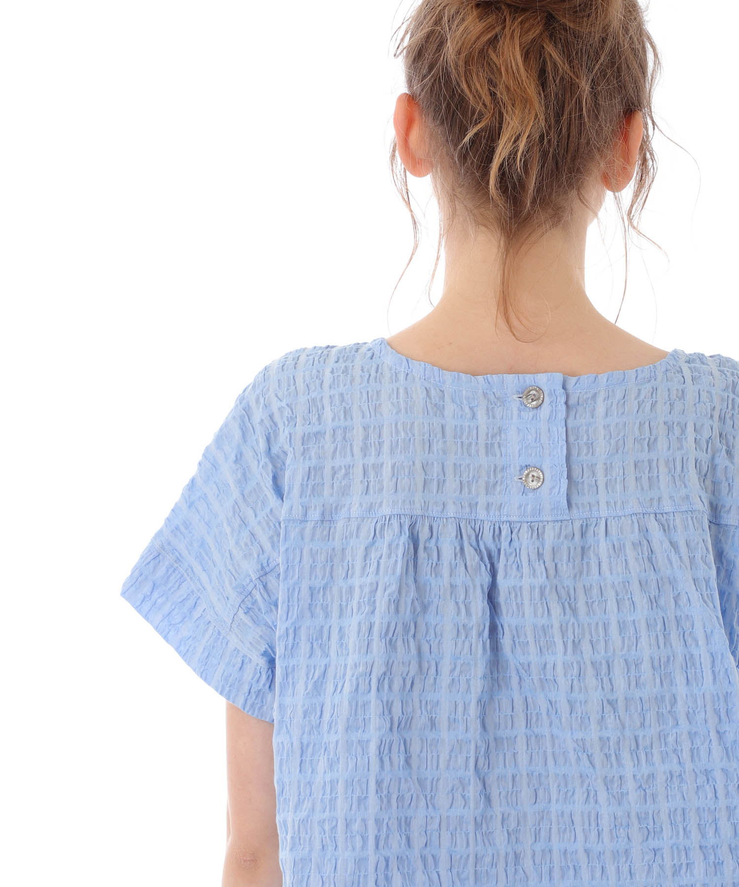 変わり織りシャーリングセットアップ_パジャマ&ルームウェア-セットアップ_ブルー_9