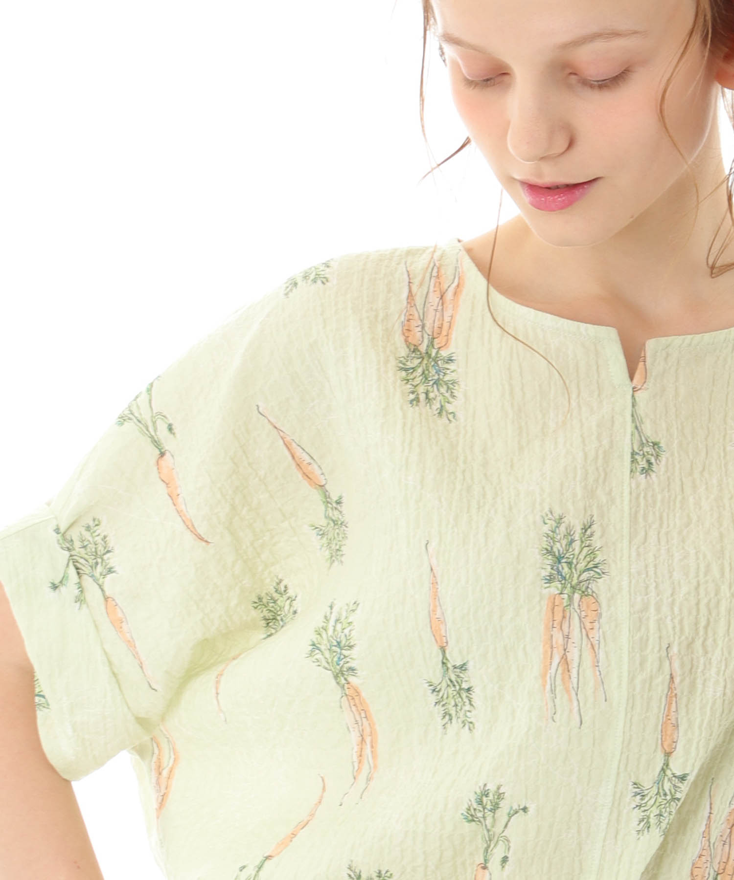 シャーリングボイルキャロットセットアップ_パジャマ&ルームウェア-セットアップ_グリーン_6