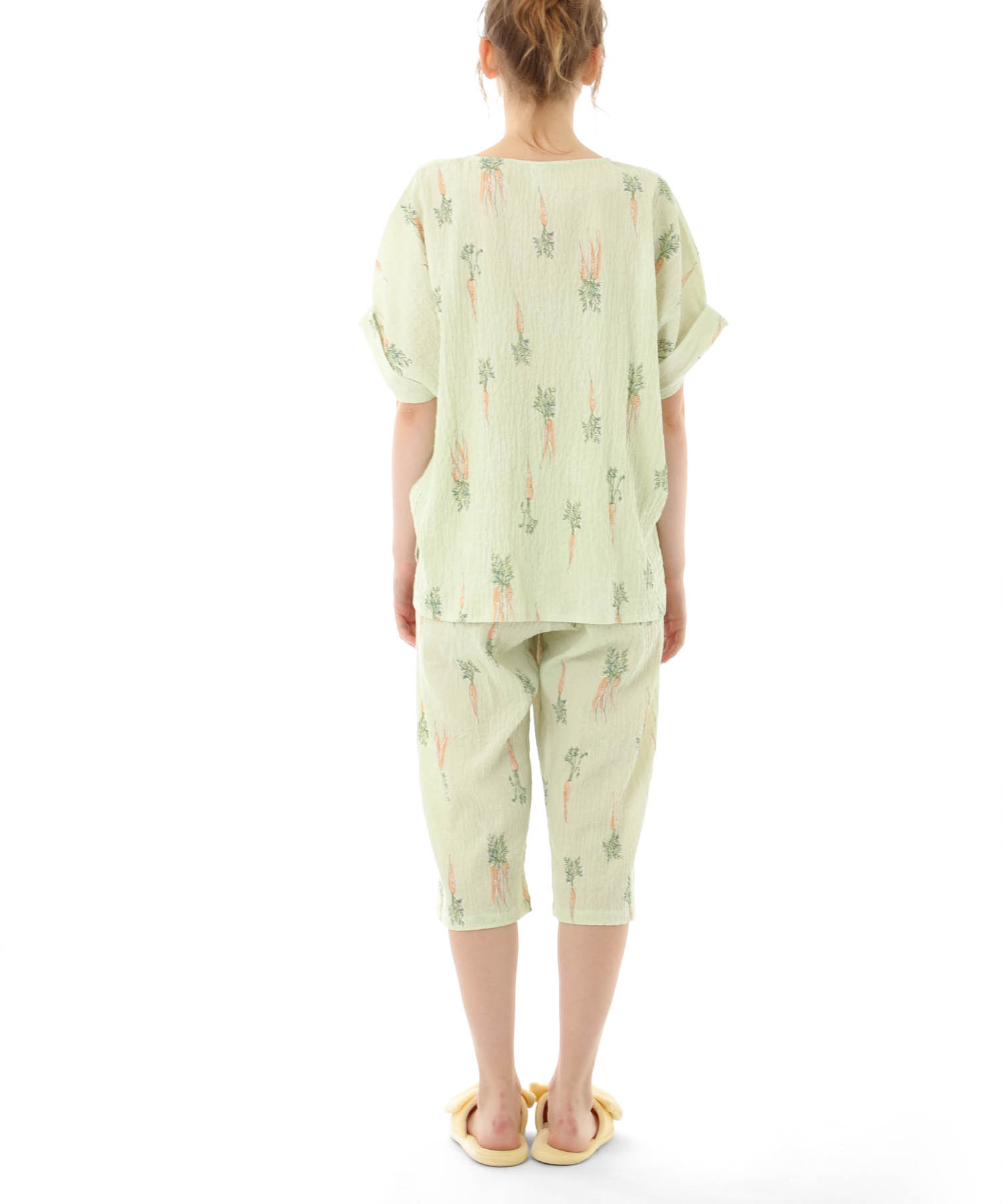 シャーリングボイルキャロットセットアップ_パジャマ&ルームウェア-セットアップ_グリーン_7