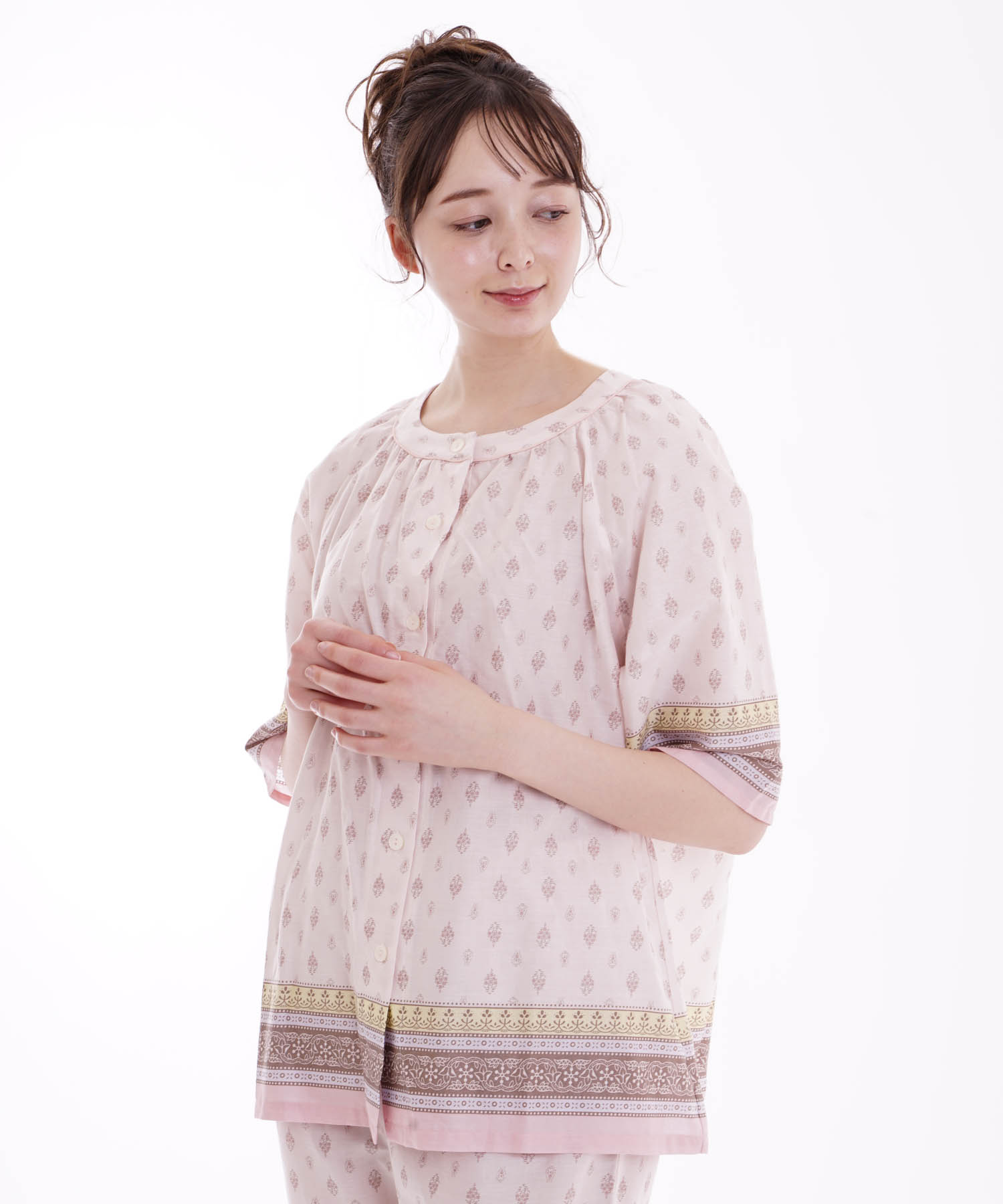 ツイルプロバンス_パジャマ&ルームウェア-セットアップ_ピンク_0