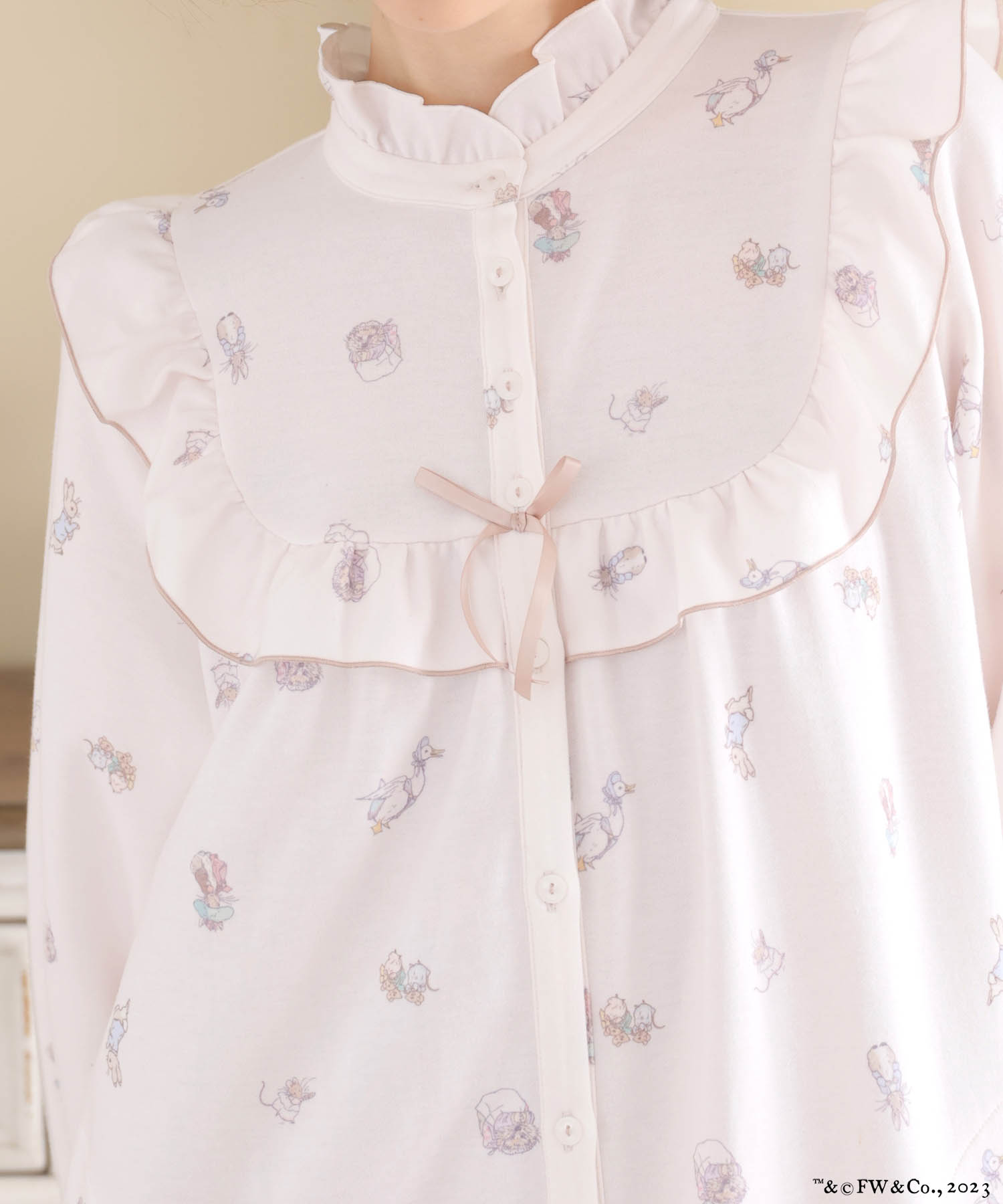 ピーターラビット™エアーニットワンピース_パジャマ&ルームウェア-ワンピース・ネグリジェ_ホワイト_7