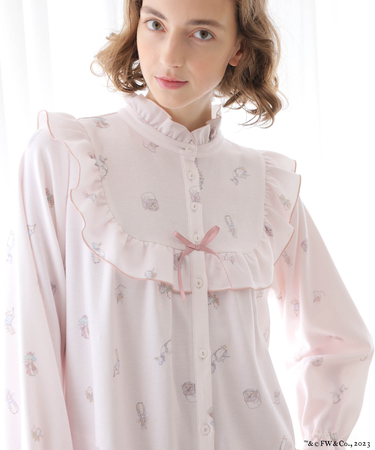 ピーターラビット™エアーニットワンピース_パジャマ&ルームウェア-ワンピース・ネグリジェ_ピンク_4