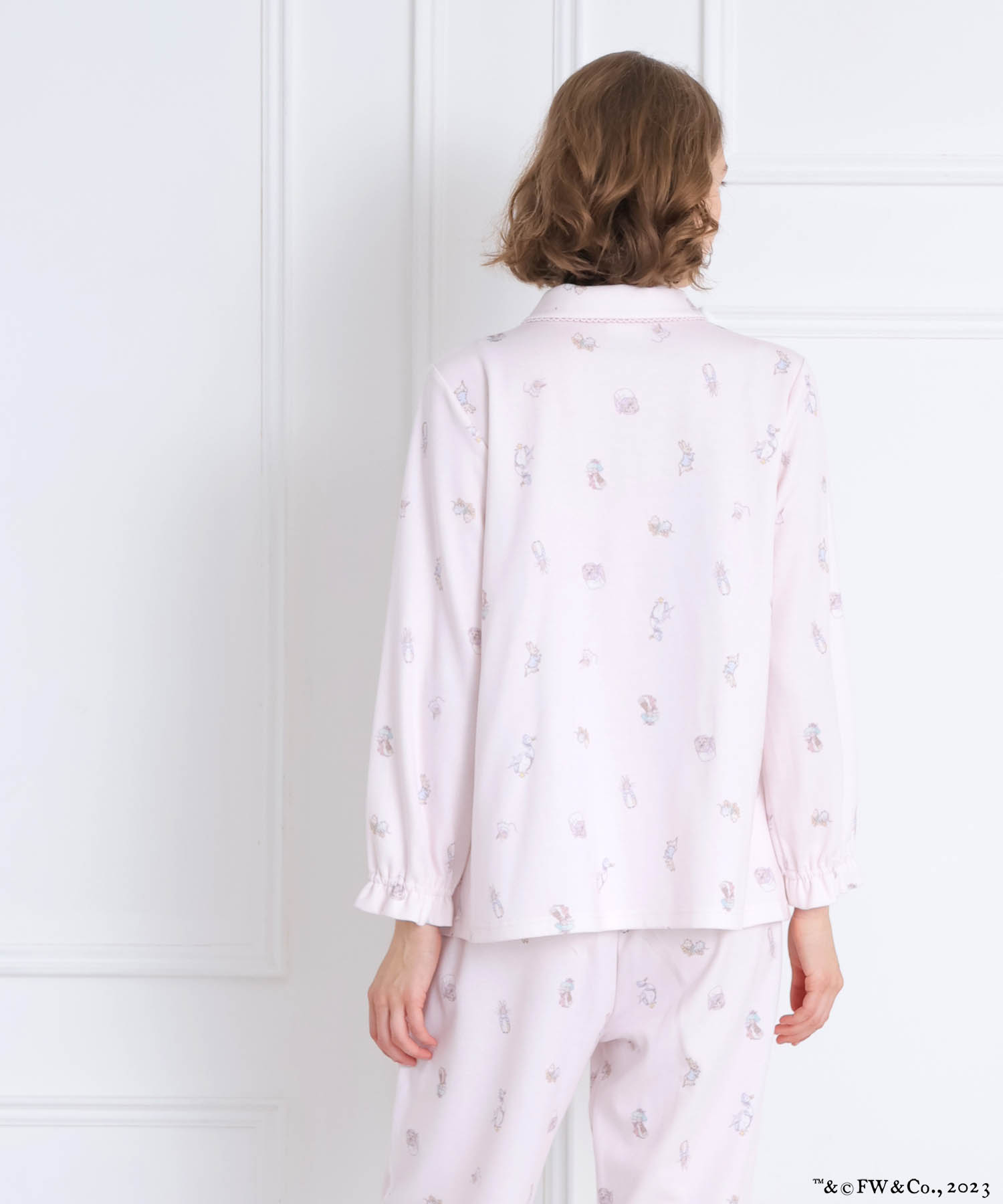 ピーターラビット™エアーニットペプラムパジャマ_パジャマ&ルームウェア-セットアップ_ピンク_7