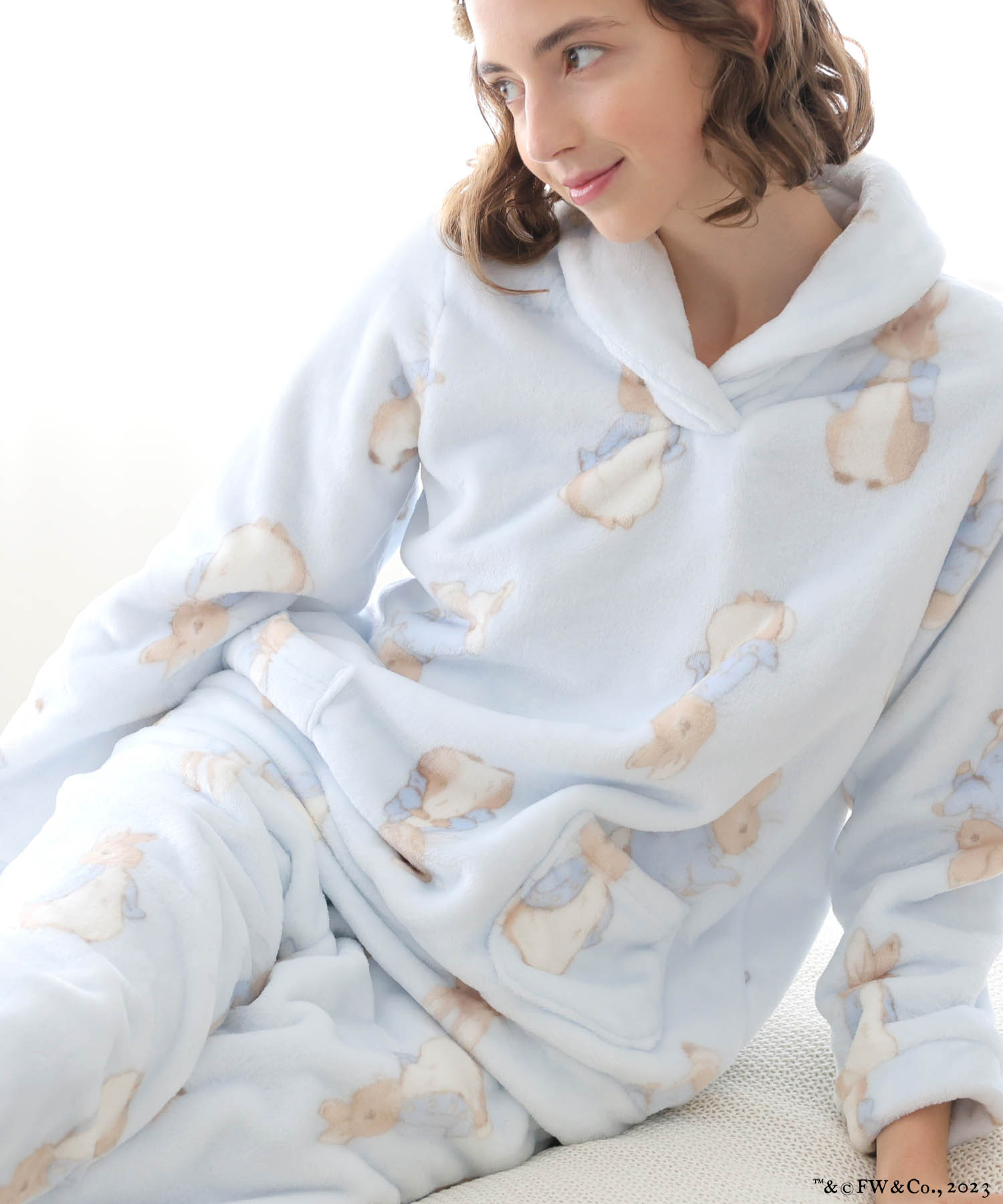 ピーターラビット™シャイニースノーショールカラーパジャマ_パジャマ&ルームウェア-セットアップ_ブルー_4