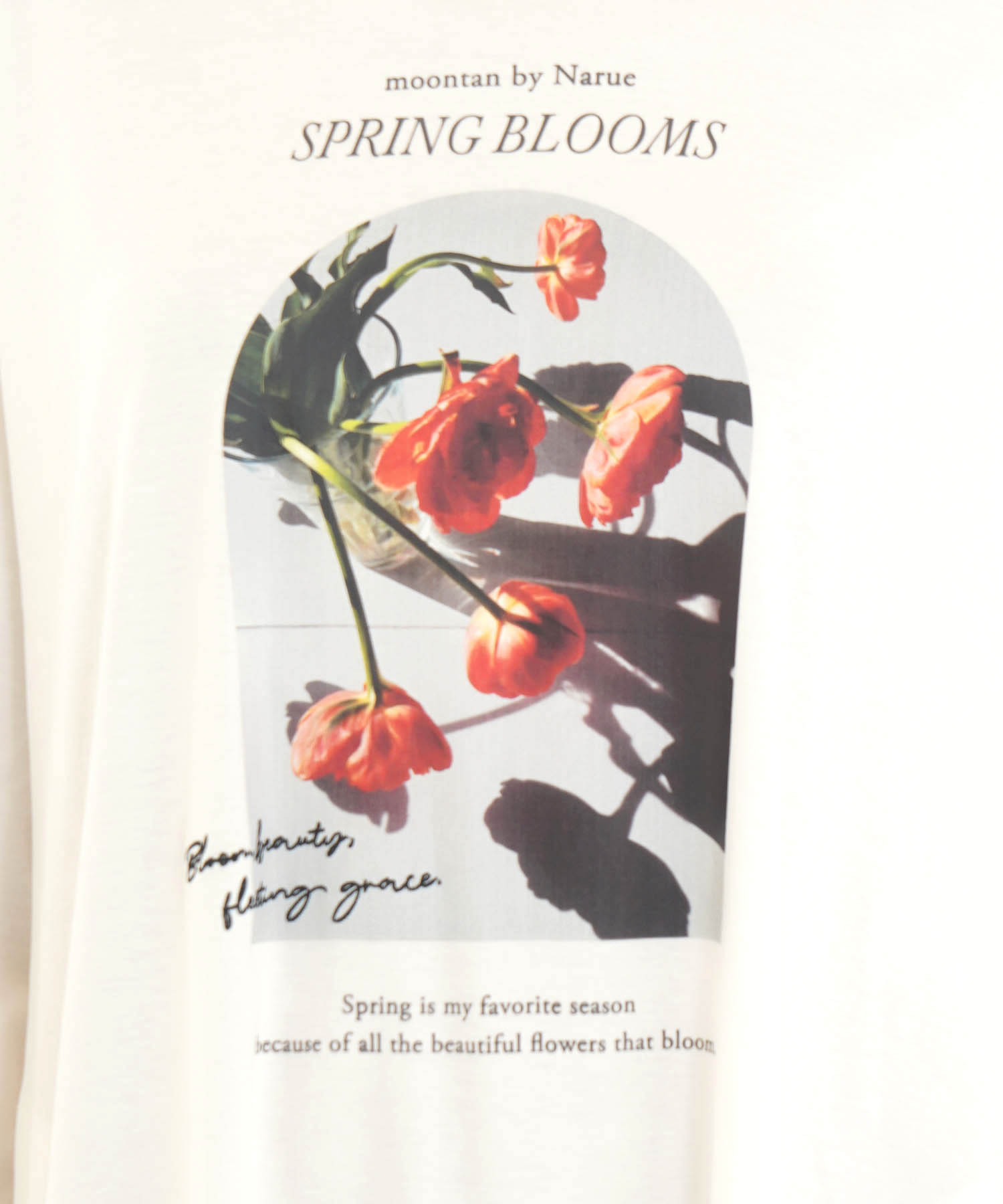 コットンスムースオンプリントフラワームードワンピース_パジャマ&ルームウェア-ワンピース・ネグリジェ_ホワイト_3