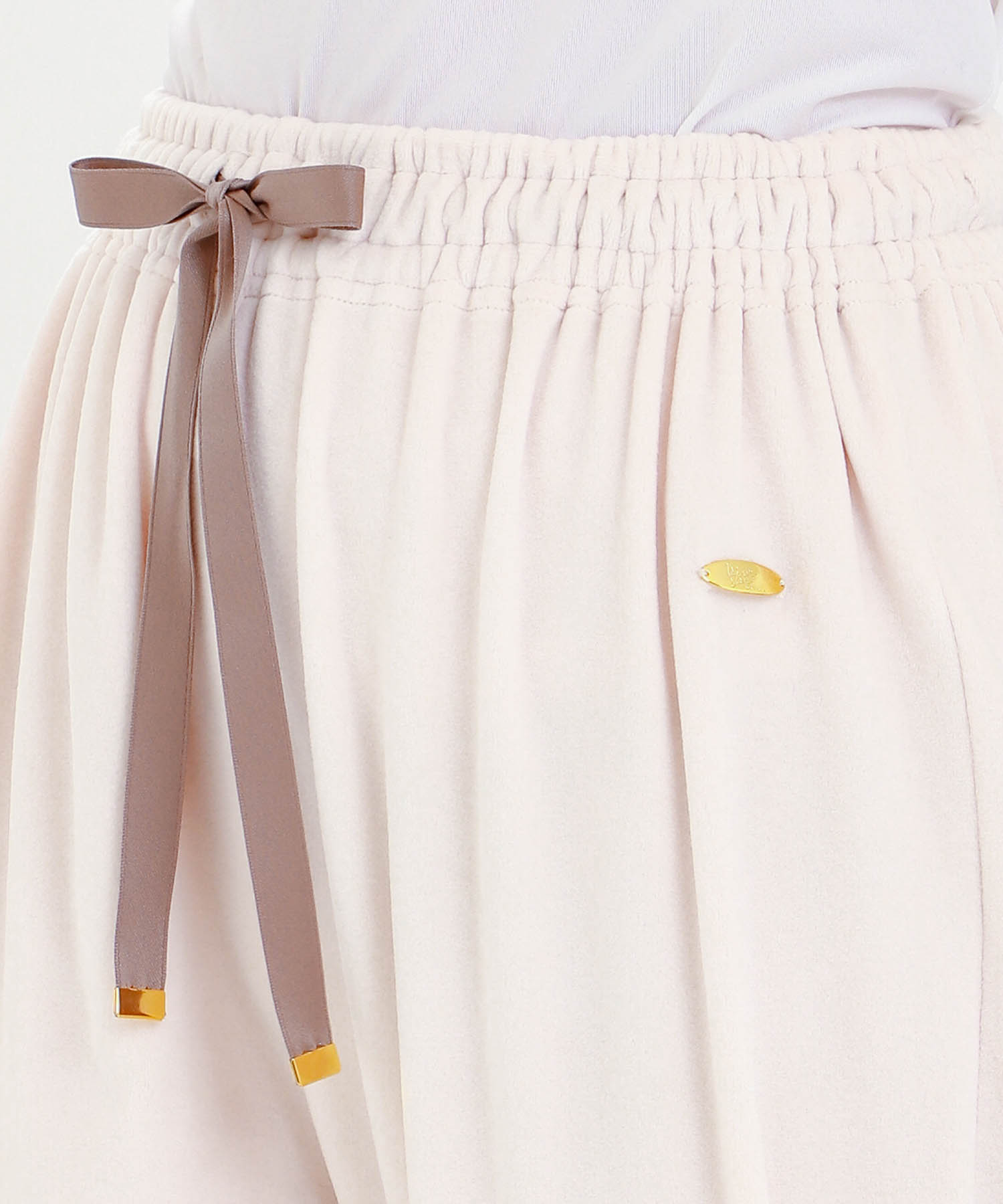 プレミアムストレッチパンツ_パジャマ&ルームウェア-ボトムス_アイボリー_2