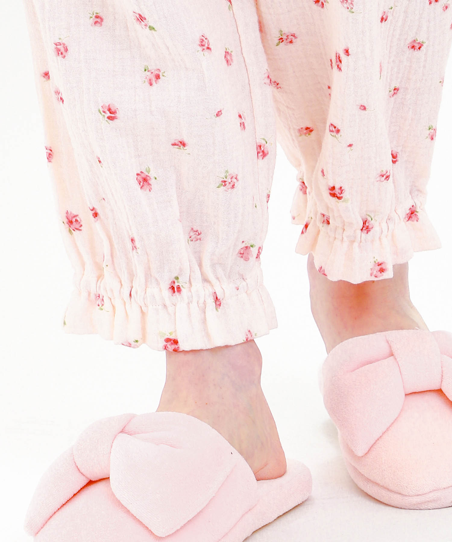 シュークリームガーゼ(R)プティーローズAラインパジャマ_パジャマ&ルームウェア-セットアップ_ピンク_6