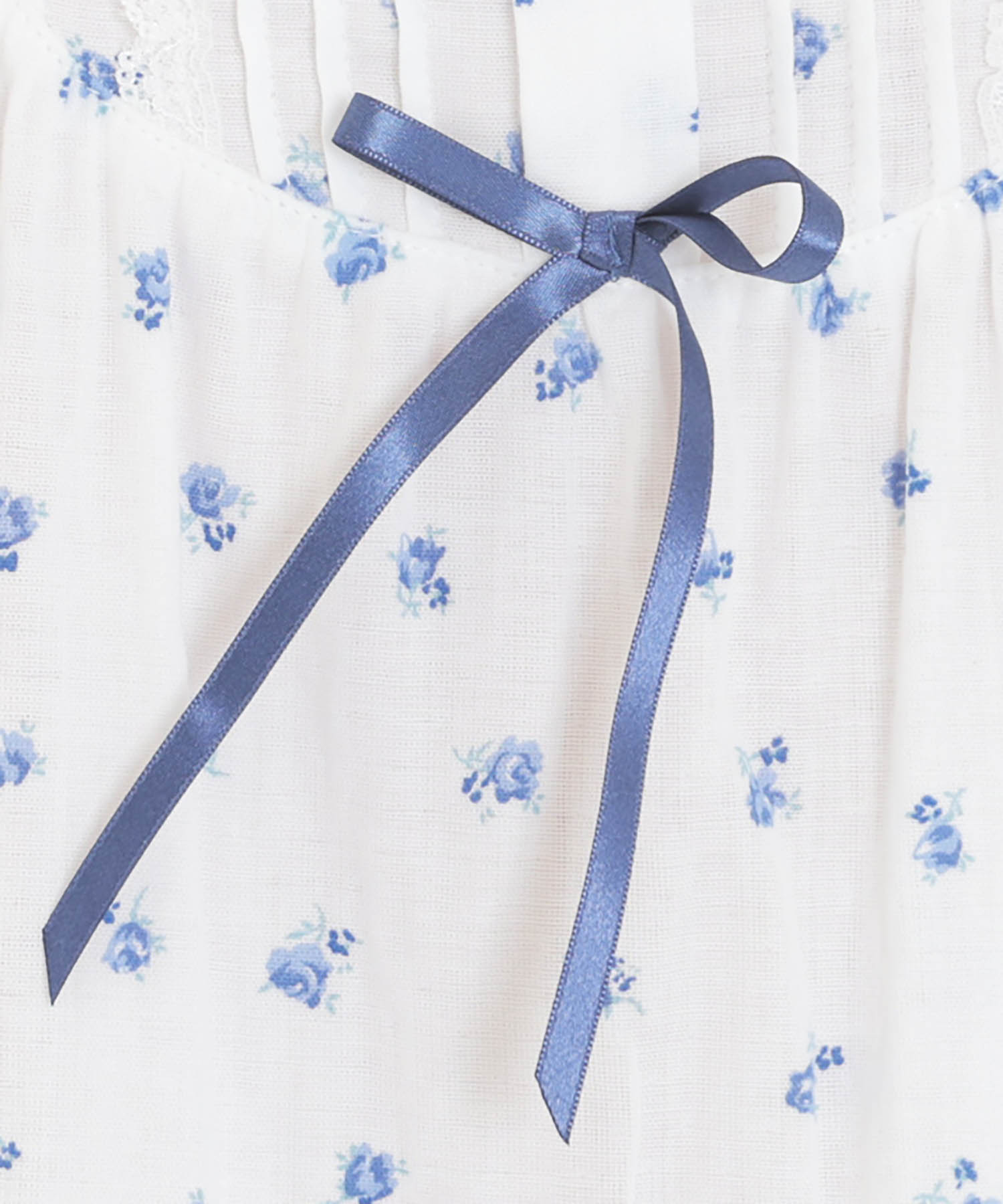 50/ダブルガーゼプチローズアンティークドレス_パジャマ&ルームウェア-ワンピース・ネグリジェ_ブルー_4