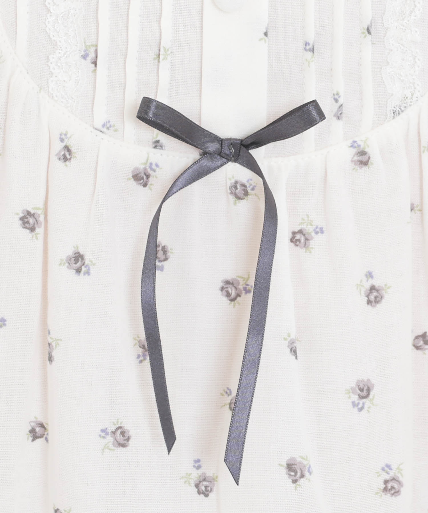 50/ダブルガーゼプチローズアンティークドレス_パジャマ&ルームウェア-ワンピース・ネグリジェ_アイボリー_4