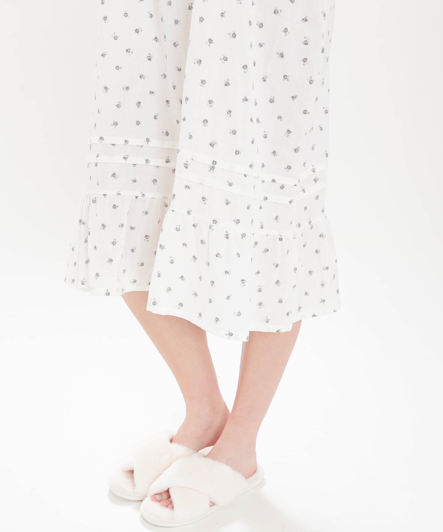 50/ダブルガーゼプチローズアンティークドレス_パジャマ&ルームウェア-ワンピース・ネグリジェ_アイボリー_5