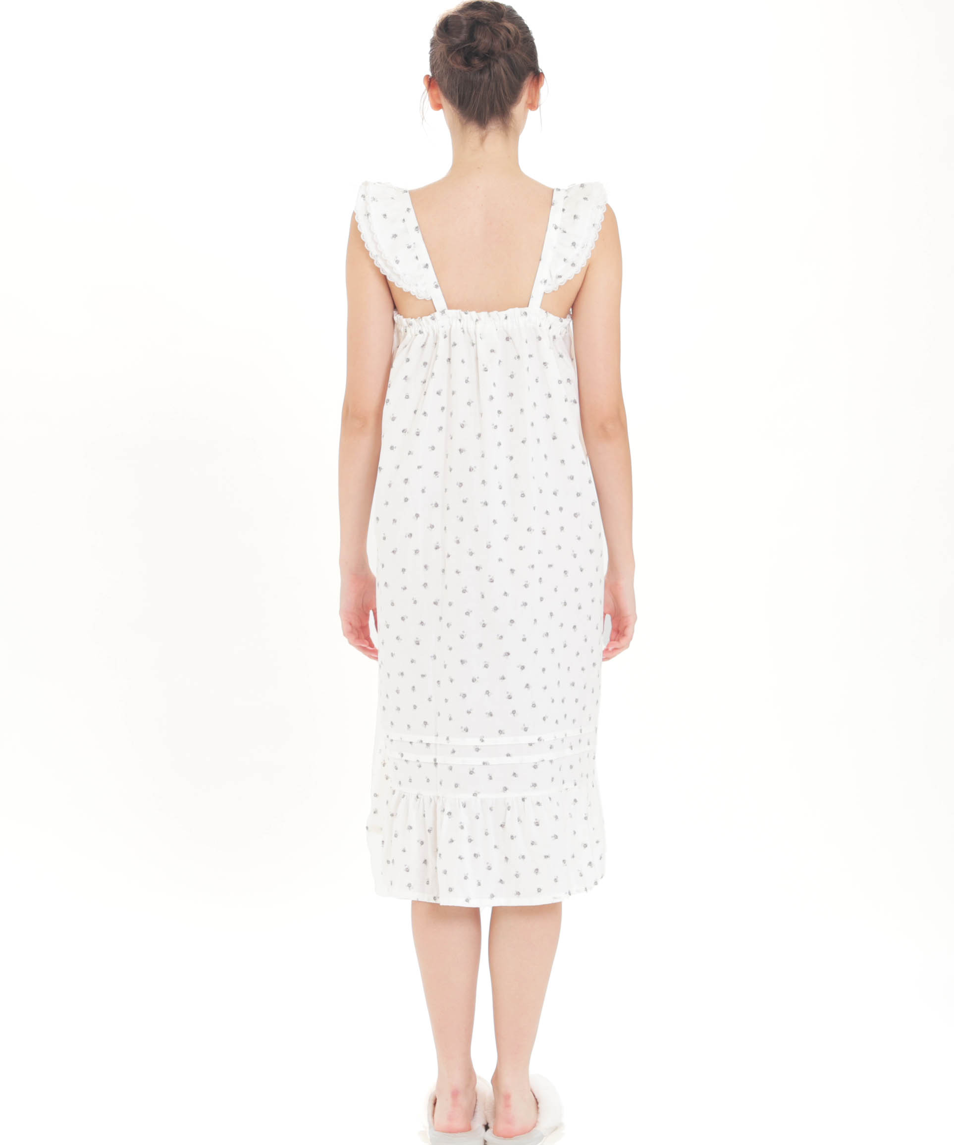 50/ダブルガーゼプチローズアンティークドレス_パジャマ&ルームウェア-ワンピース・ネグリジェ_アイボリー_6