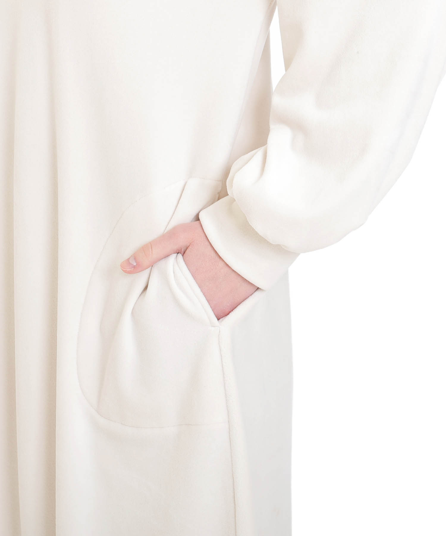 プレミアムストレッチワンピース_パジャマ&ルームウェア-ワンピース・ネグリジェ_アイボリー_3