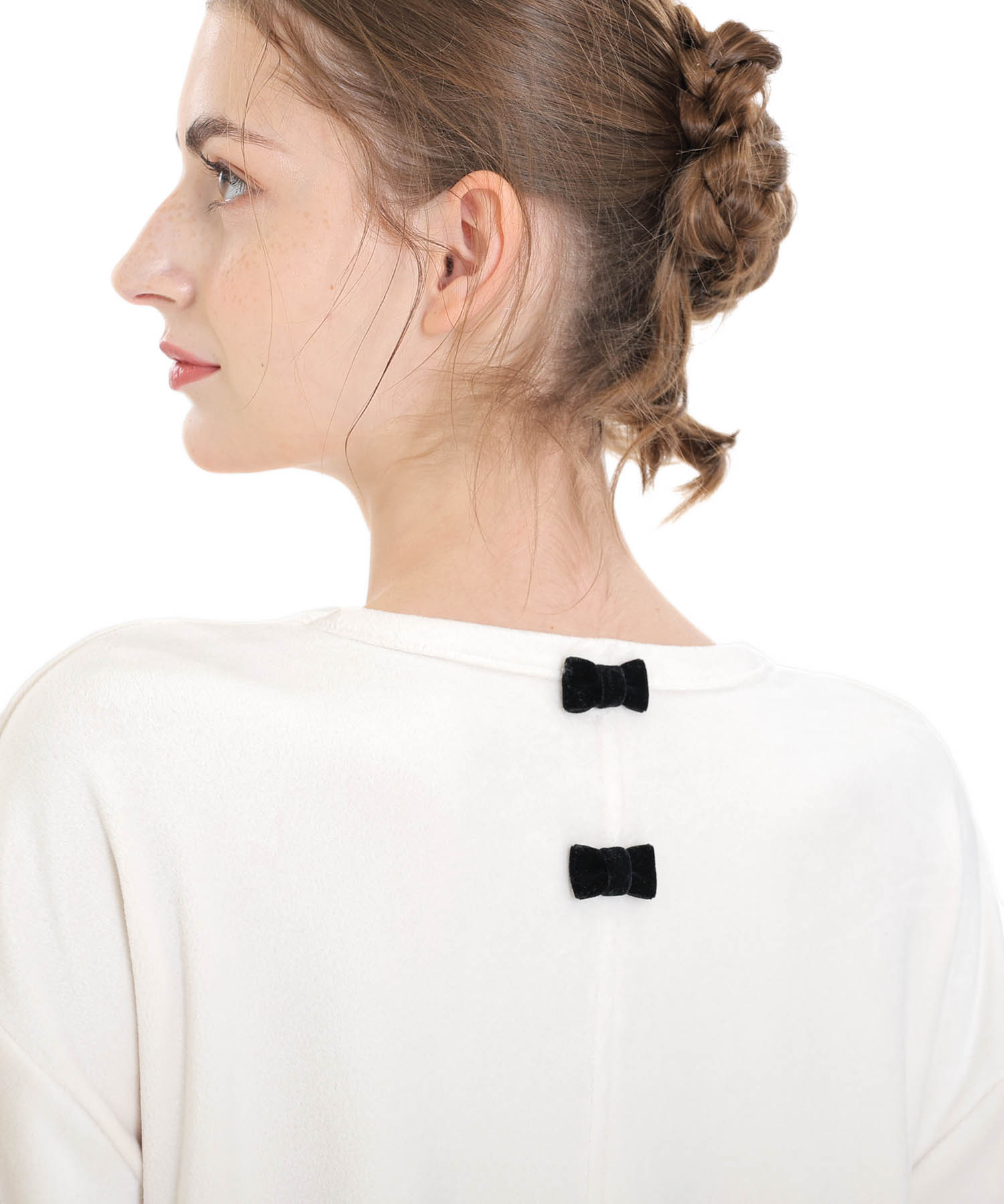 プレミアムストレッチワンピース_パジャマ&ルームウェア-ワンピース・ネグリジェ_アイボリー_5