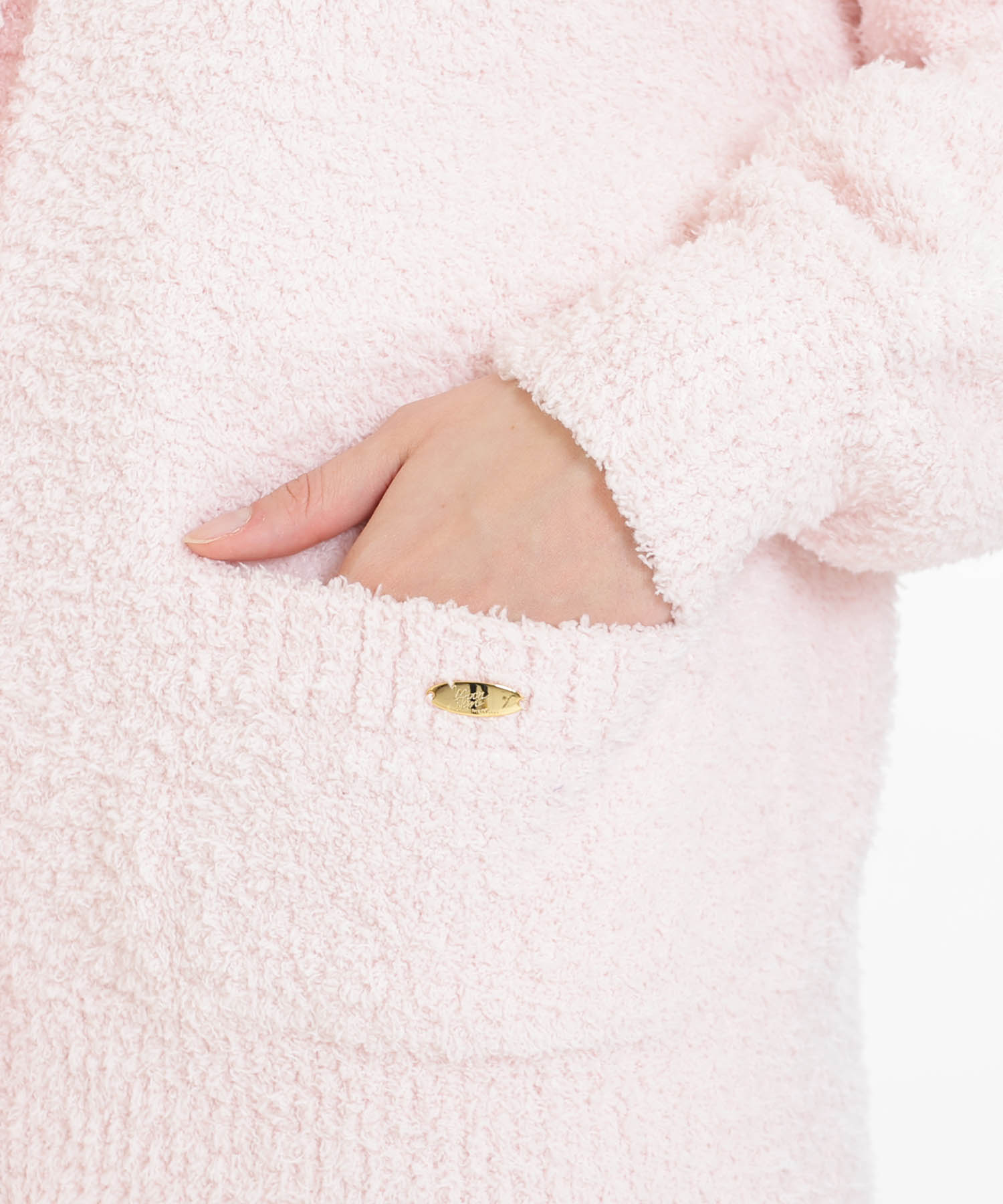 モールニットカーディガン_パジャマ&ルームウェア-トップス-カーディガン・ガウン_ピンク_5