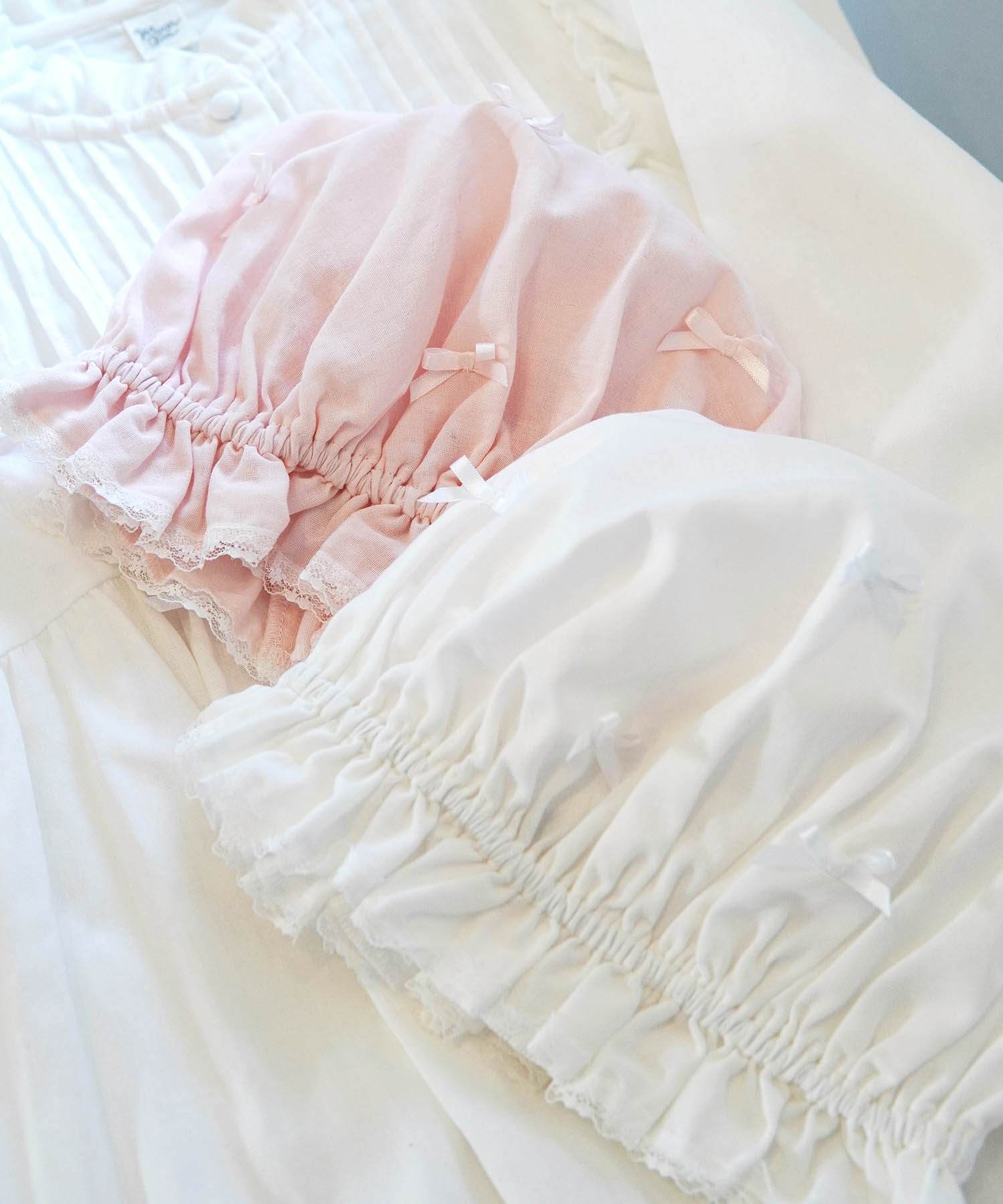 50/ダブルガーゼクラシカルナイトキャップ_グッズ-その他_ピンク_5