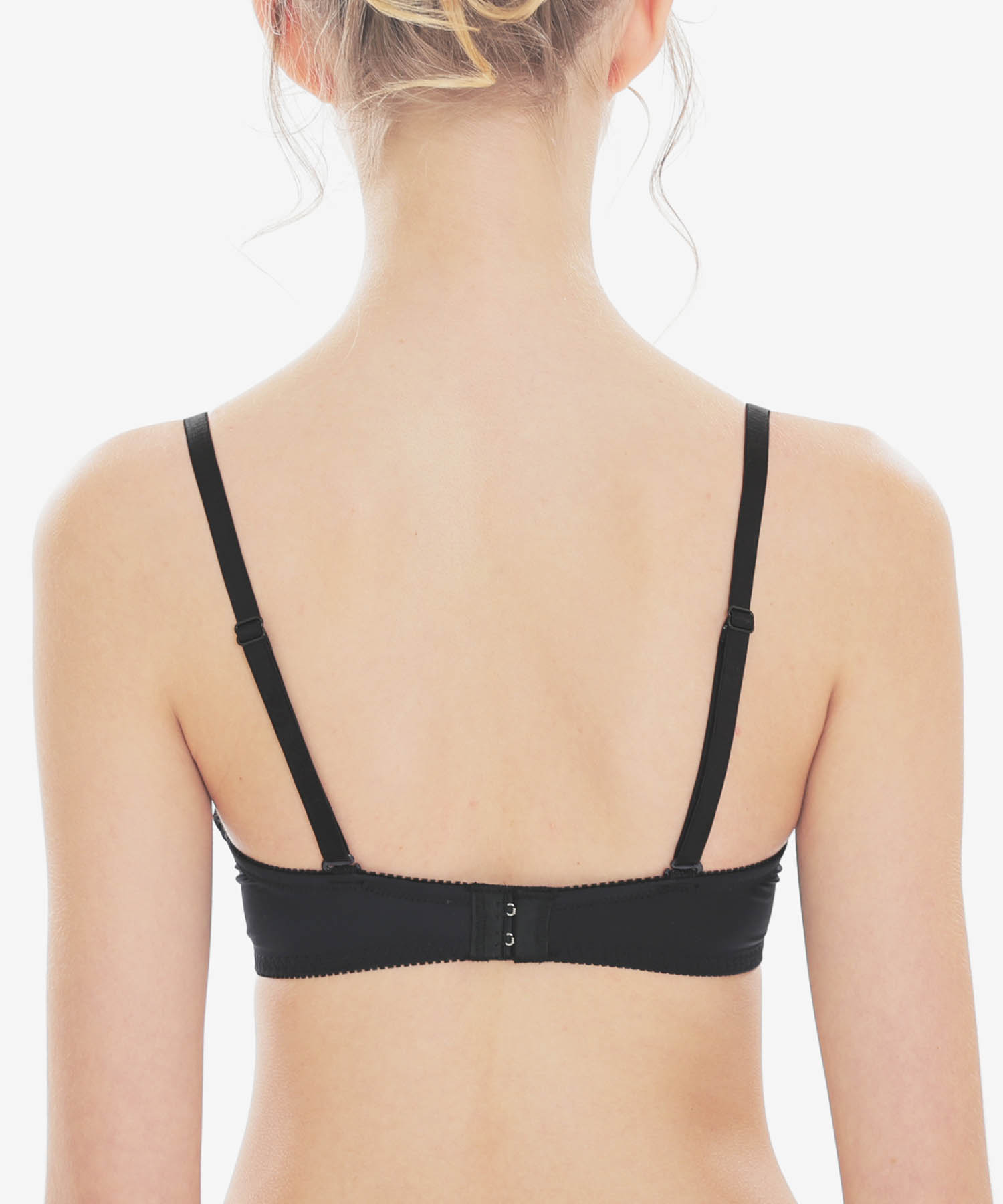 ローズDcup-Ecup_ランジェリー・下着-ブラジャー-モールドカップブラ(Lワイヤー)_ブラック_2