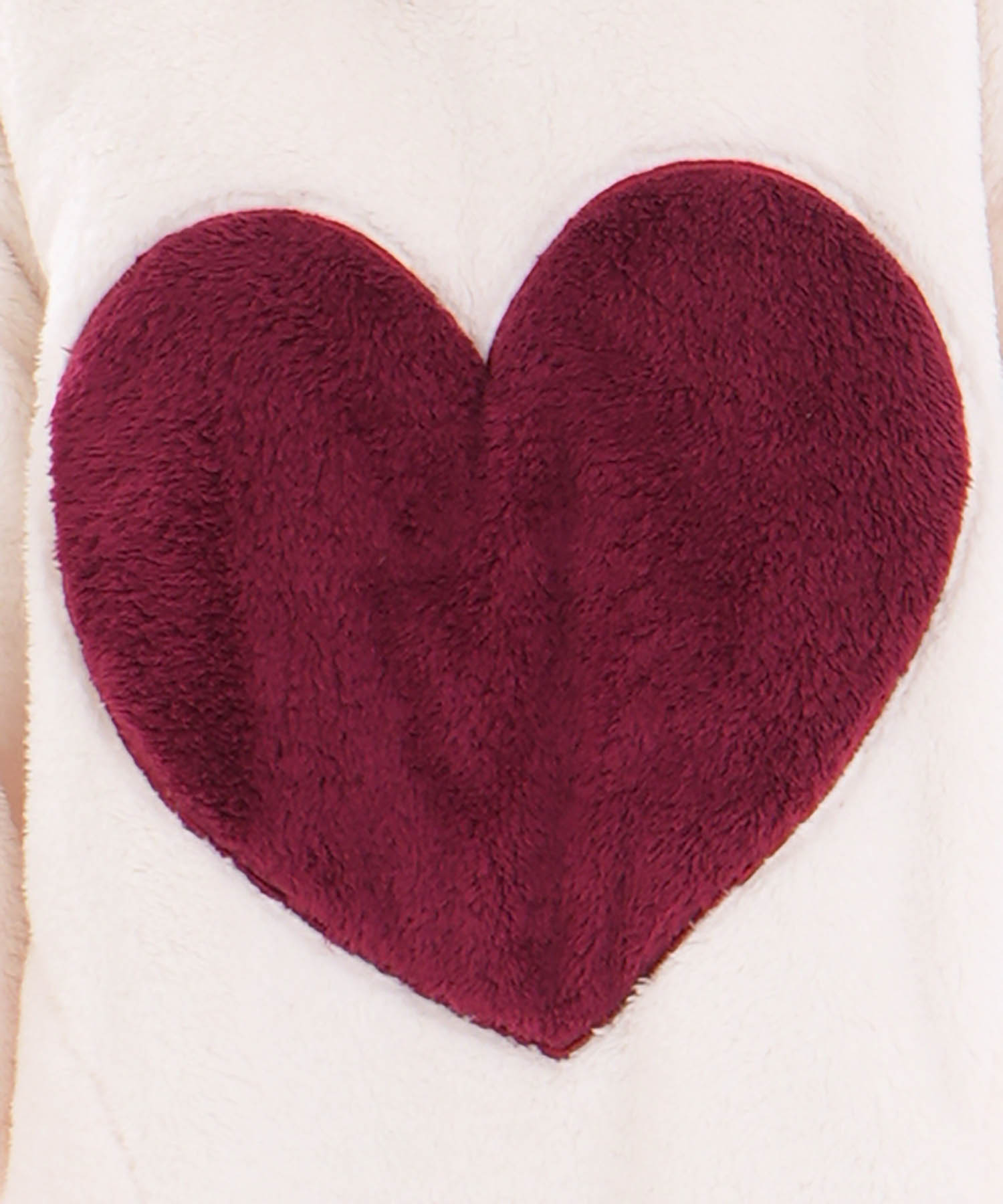 ストレッチボアハートワンピース_パジャマ&ルームウェア-ワンピース・ネグリジェ_ホワイト_4