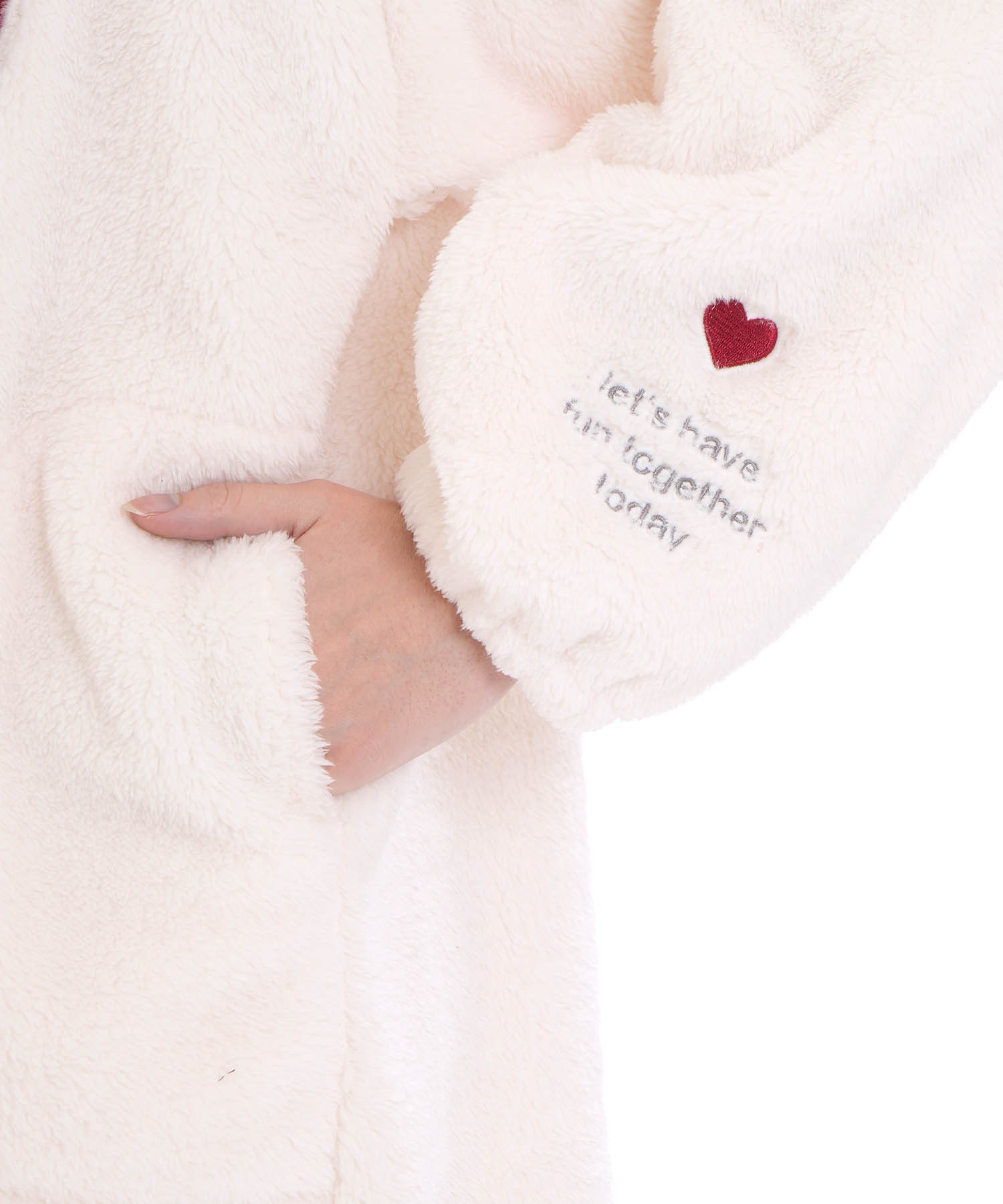 ストレッチボアハートワンピース_パジャマ&ルームウェア-ワンピース・ネグリジェ_ホワイト_5