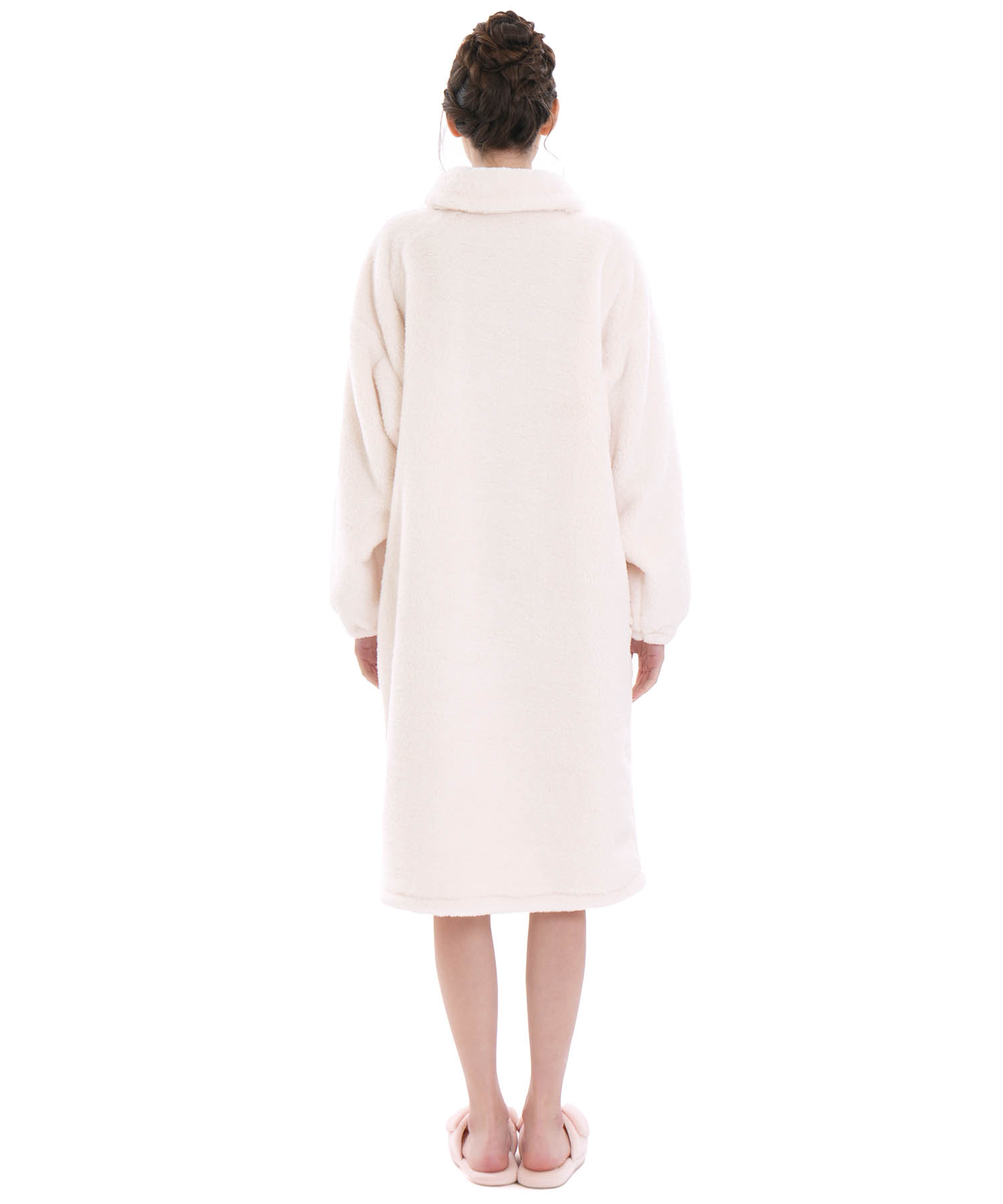 ストレッチボアハートワンピース_パジャマ&ルームウェア-ワンピース・ネグリジェ_ホワイト_7