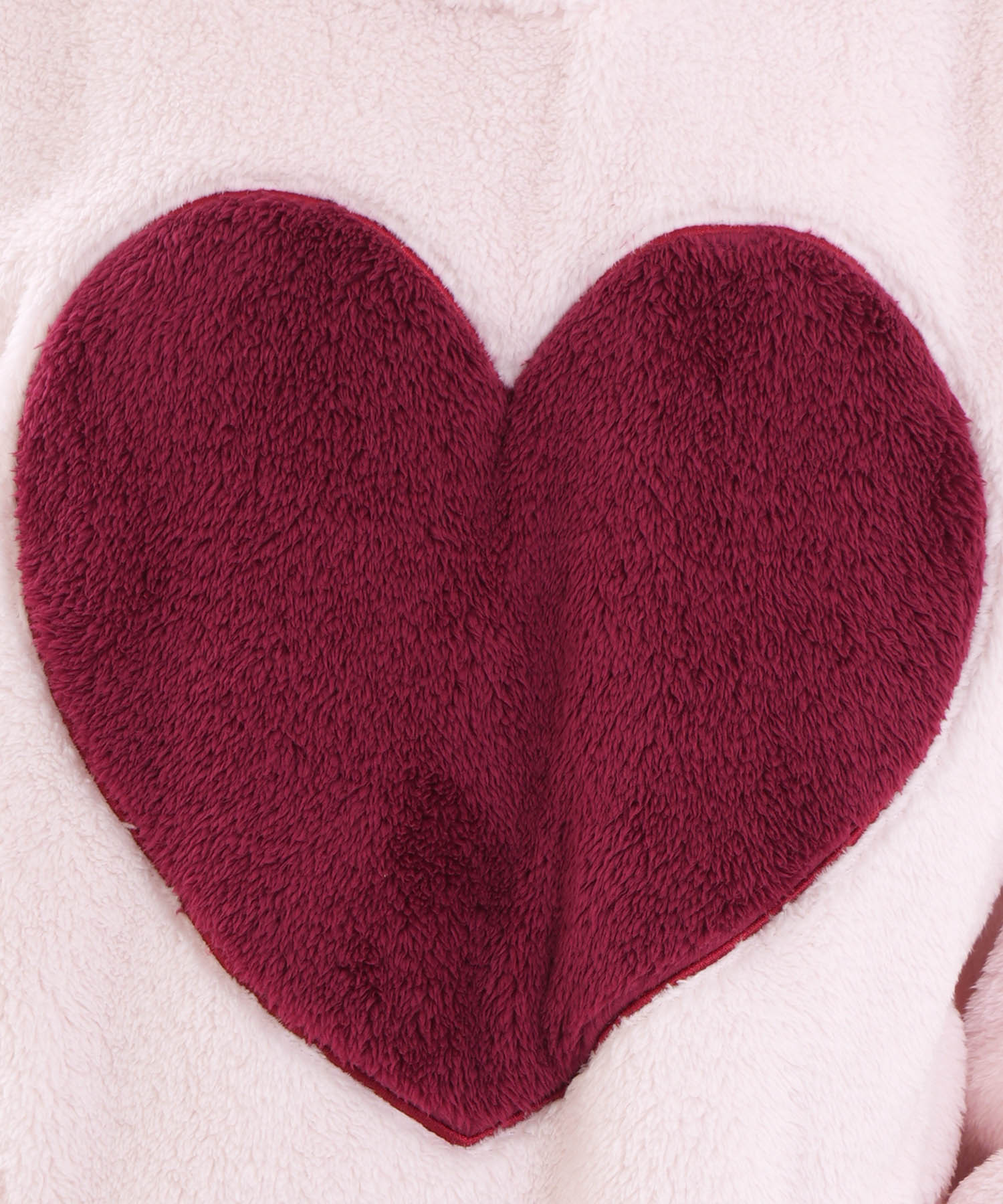 ストレッチボアハートワンピース_パジャマ&ルームウェア-ワンピース・ネグリジェ_ピンク_4