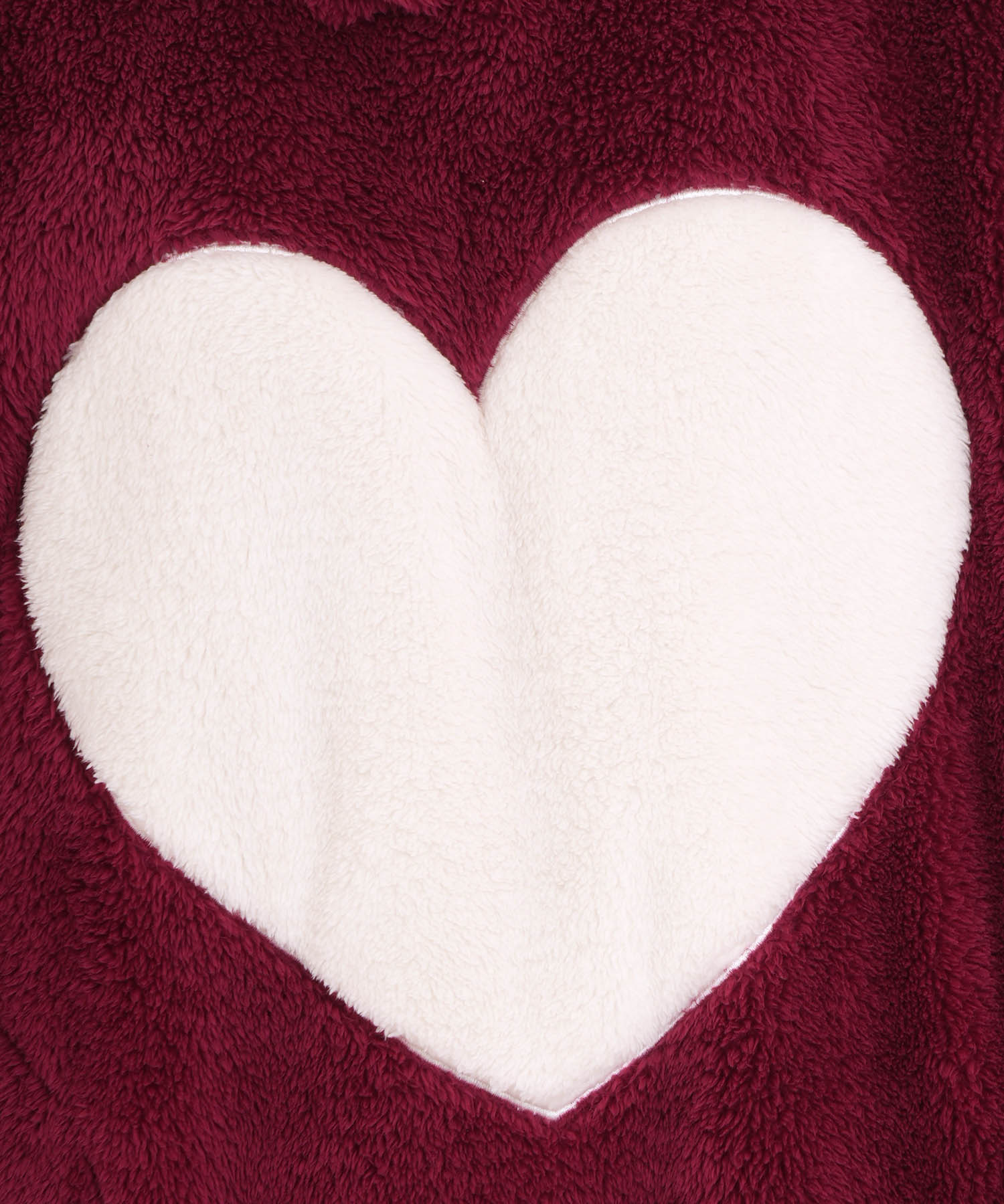 ストレッチボアハートワンピース_パジャマ&ルームウェア-ワンピース・ネグリジェ_レッド_4