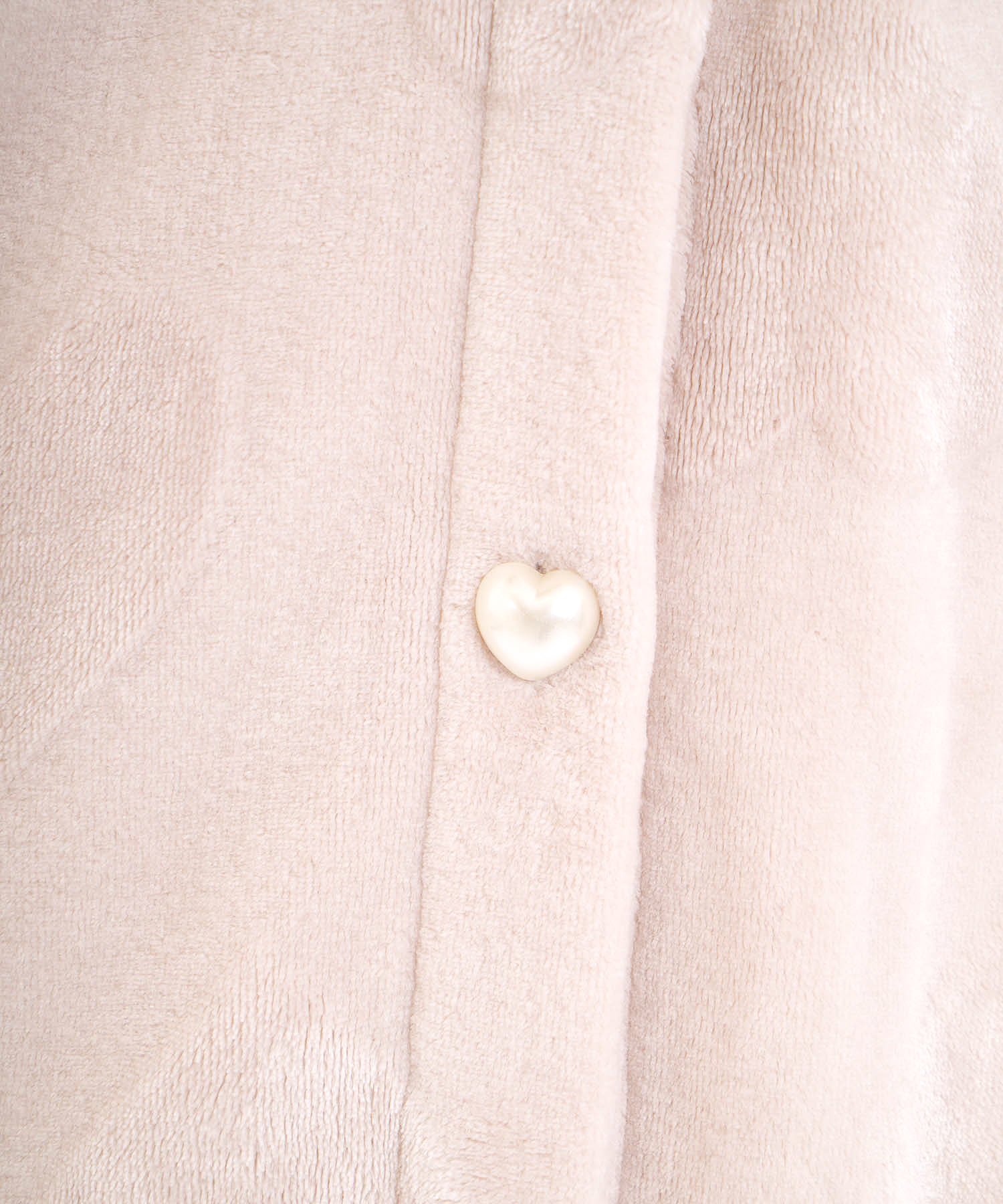 シャイニースノーエンボスハートフリルガウン_パジャマ&ルームウェア-トップス-カーディガン・ガウン_ベージュ_5