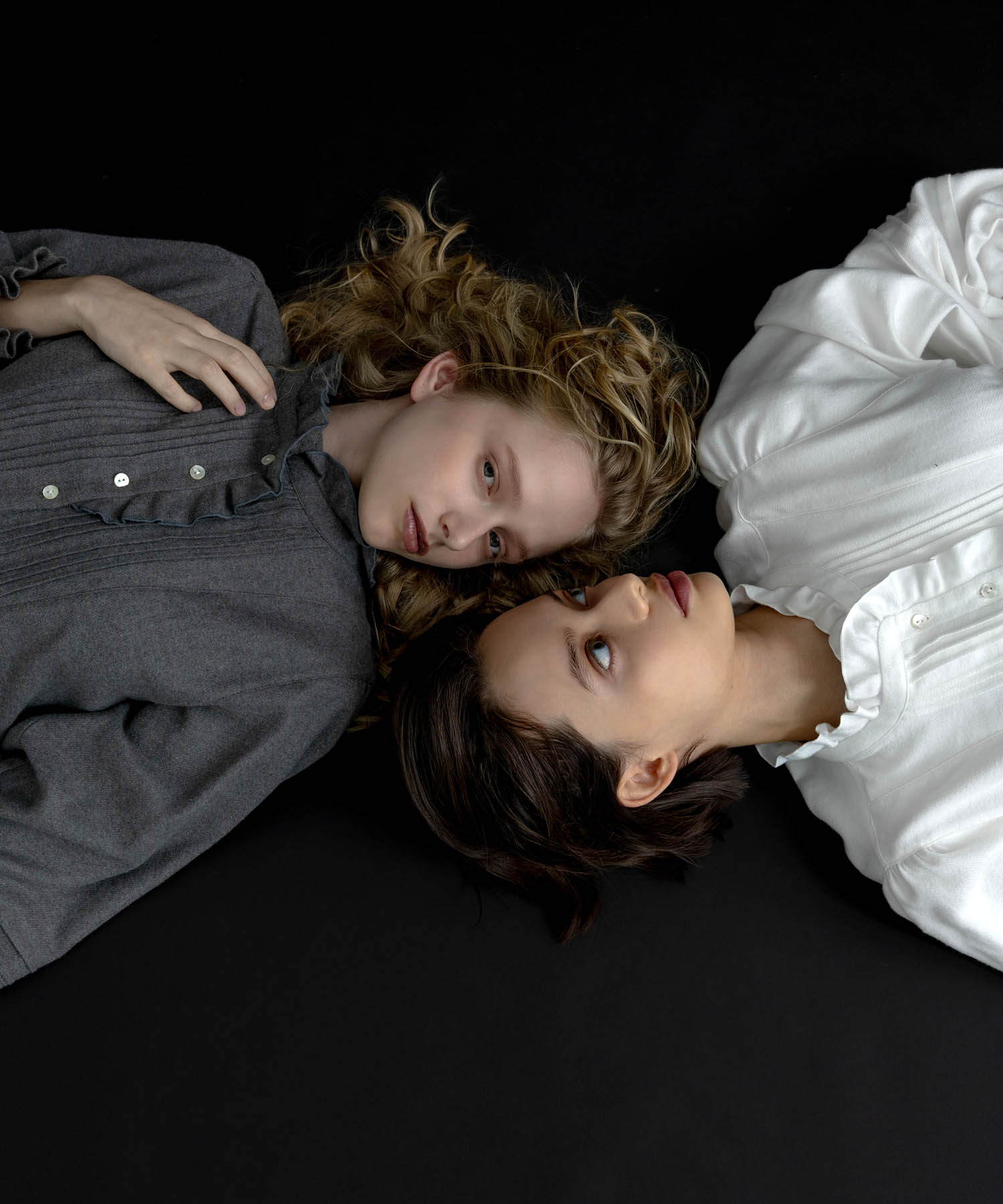 コットンフランネルシュクレフリルドレス_パジャマ&ルームウェア-ワンピース・ネグリジェ_チャコールグレー_7