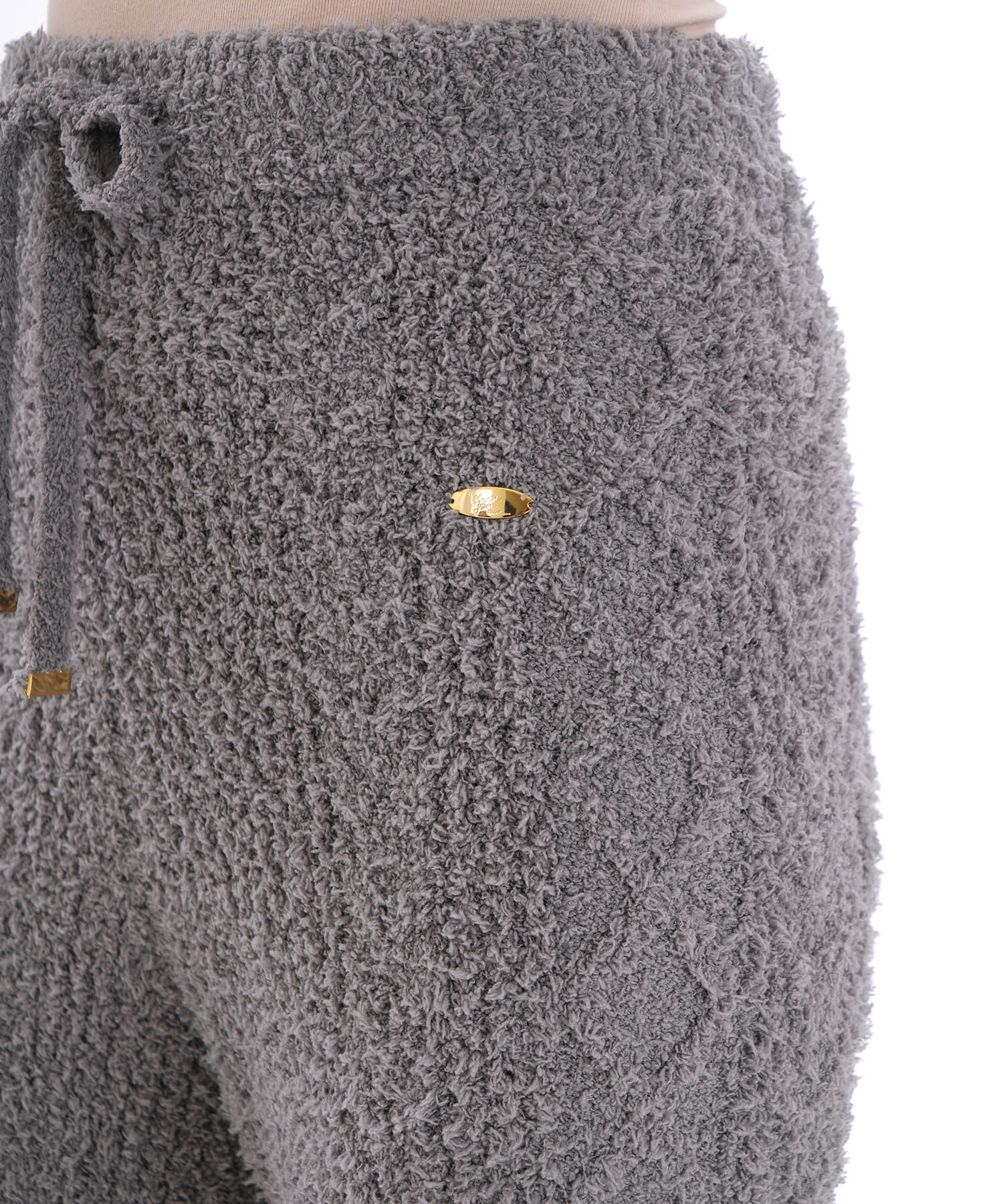 モールニットノエルリュバンボトムス_パジャマ&ルームウェア-ボトムス_グレー_3