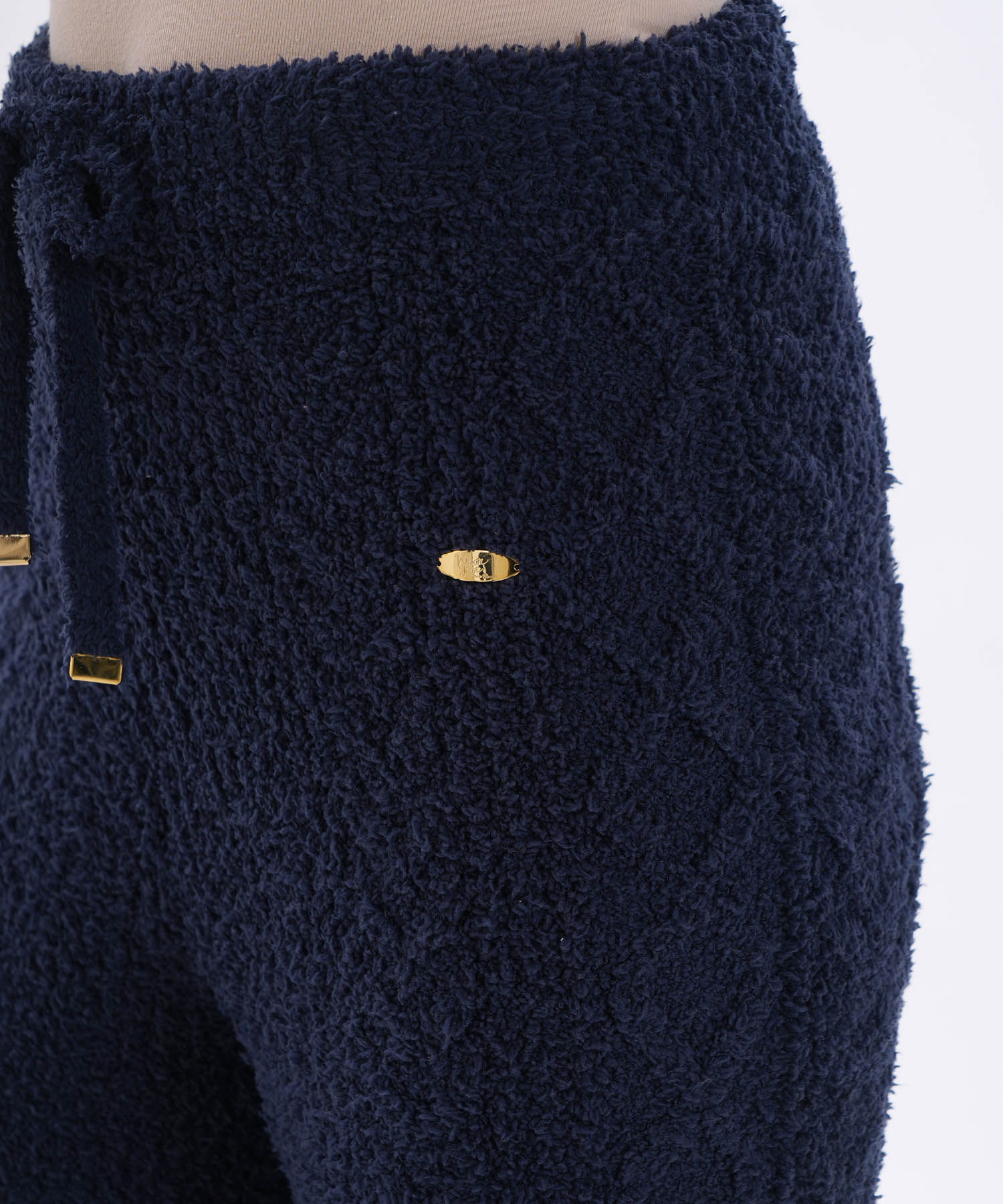 モールニットノエルリュバンボトムス_パジャマ&ルームウェア-ボトムス_ネイビー_3