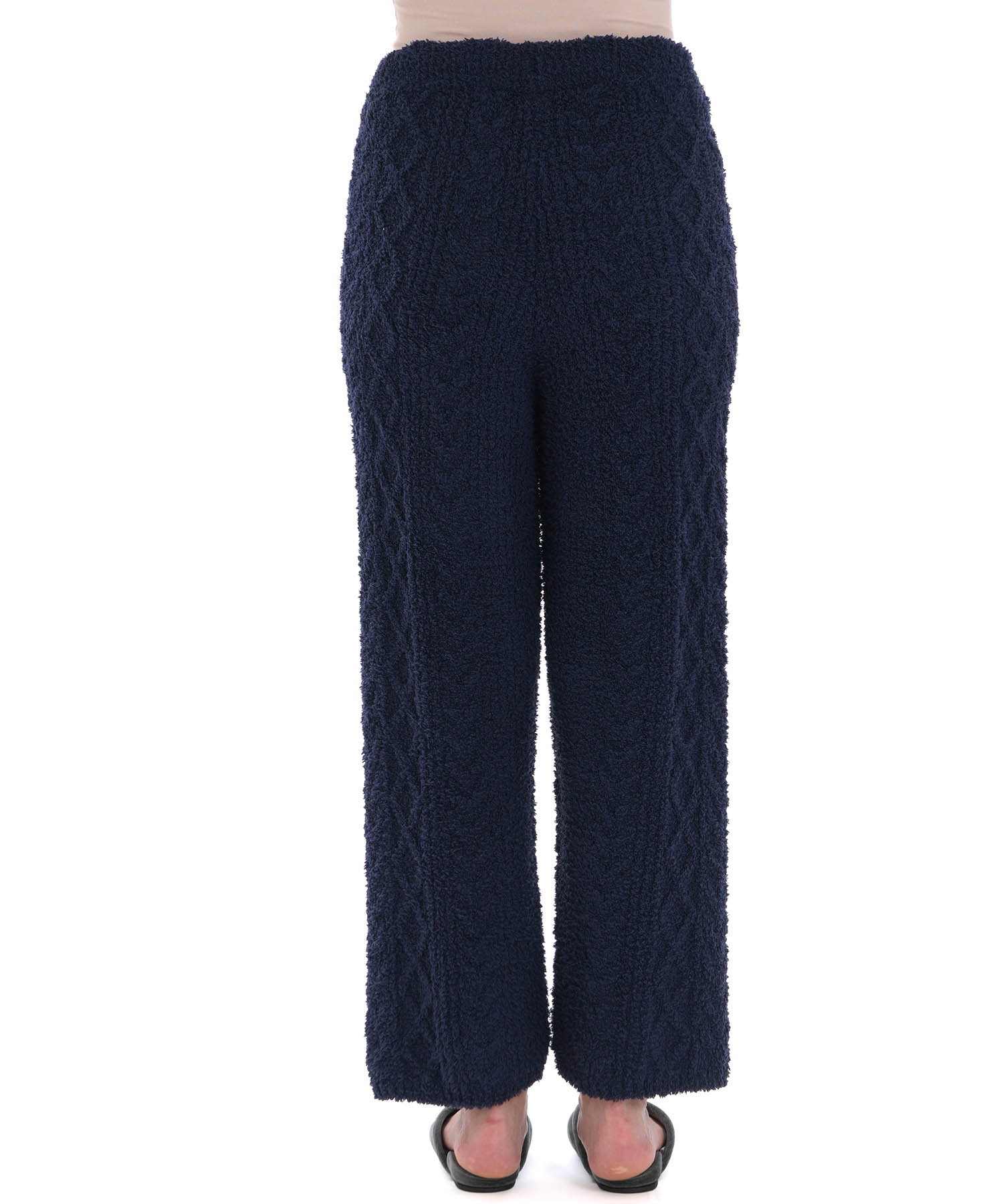 モールニットノエルリュバンボトムス_パジャマ&ルームウェア-ボトムス_ネイビー_4